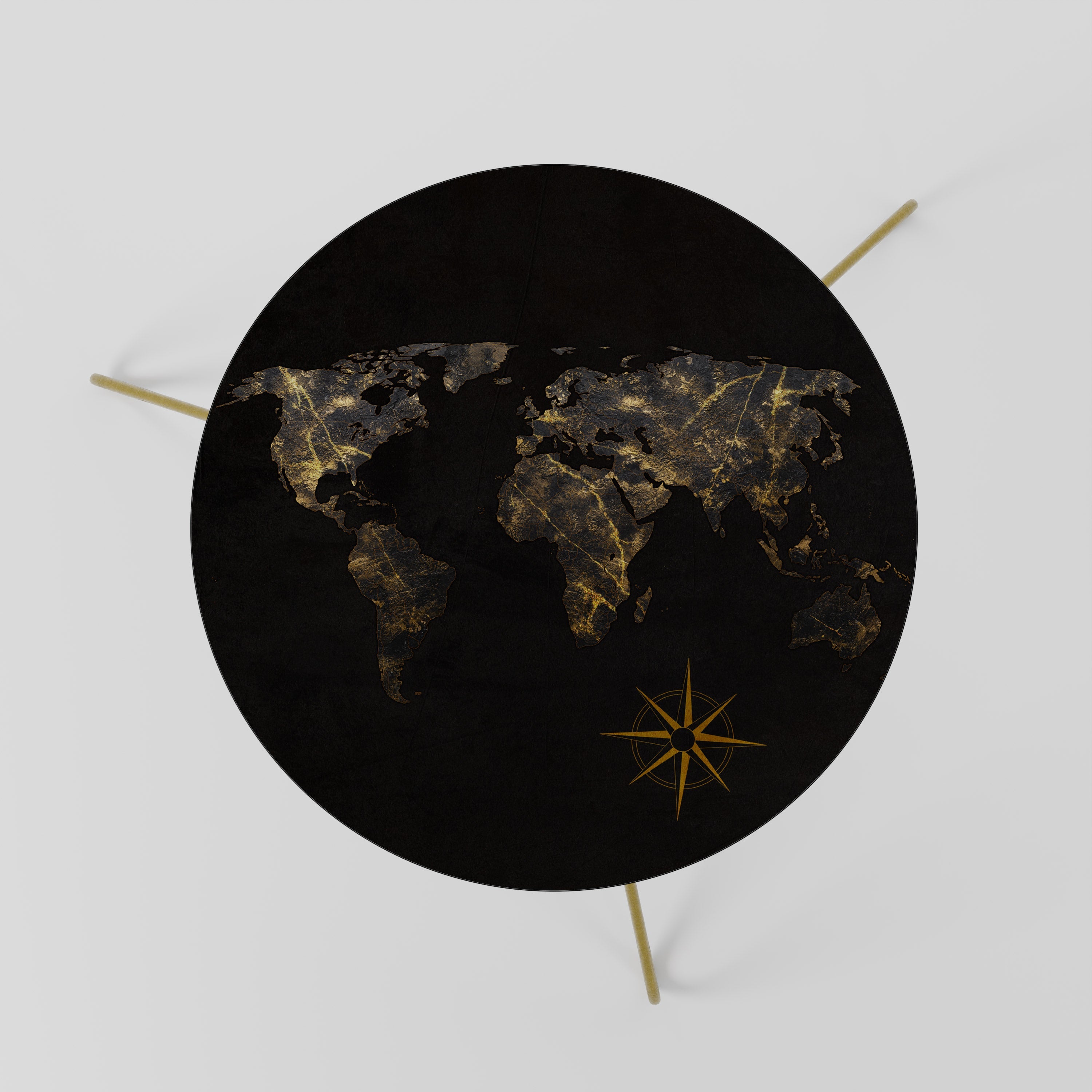 Τραπεζάκι Σαλονιού GOLDEN GEOGRAPHY 60