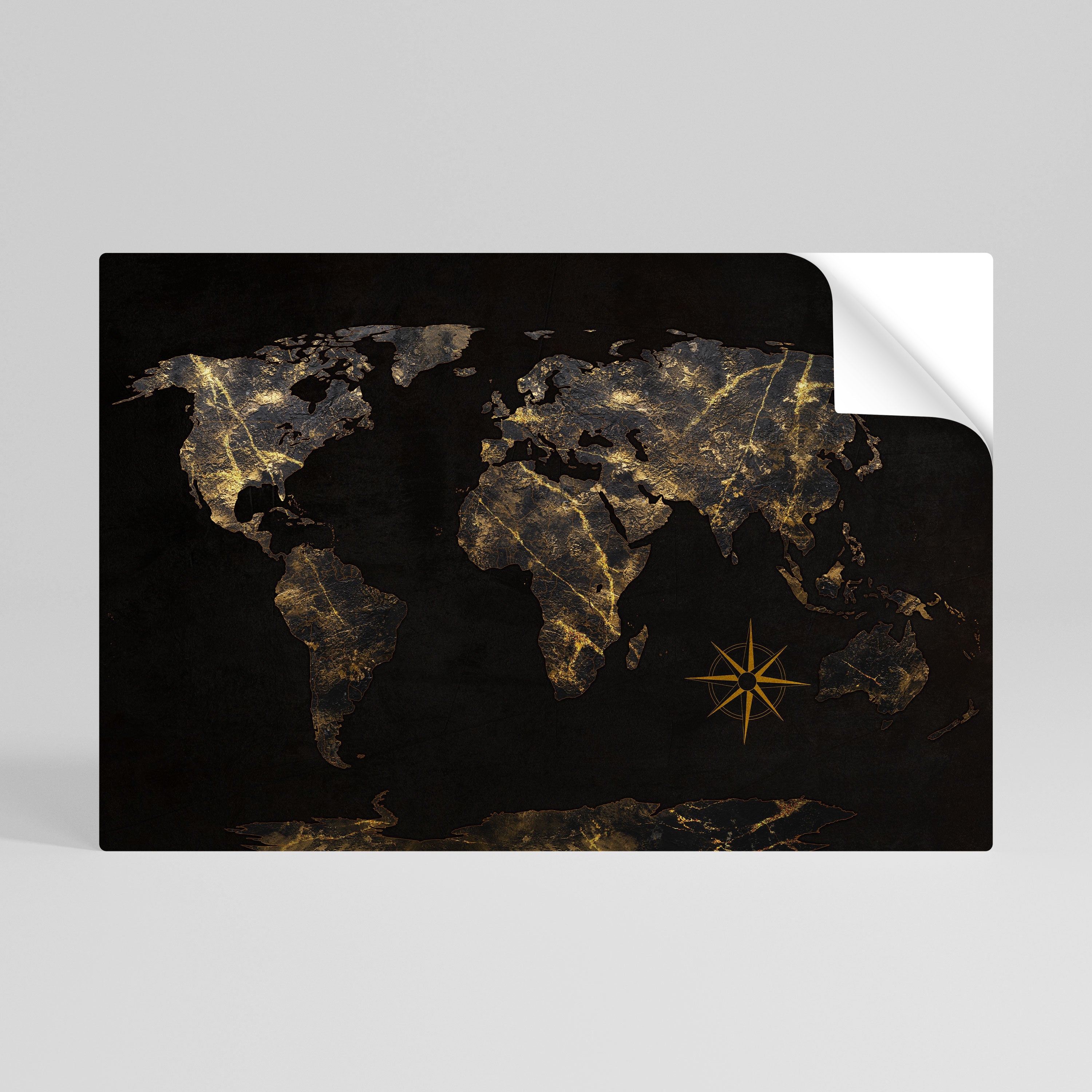 GOLDEN GEOGRAPHY Οριζόντια Αφίσα Peel and Stick