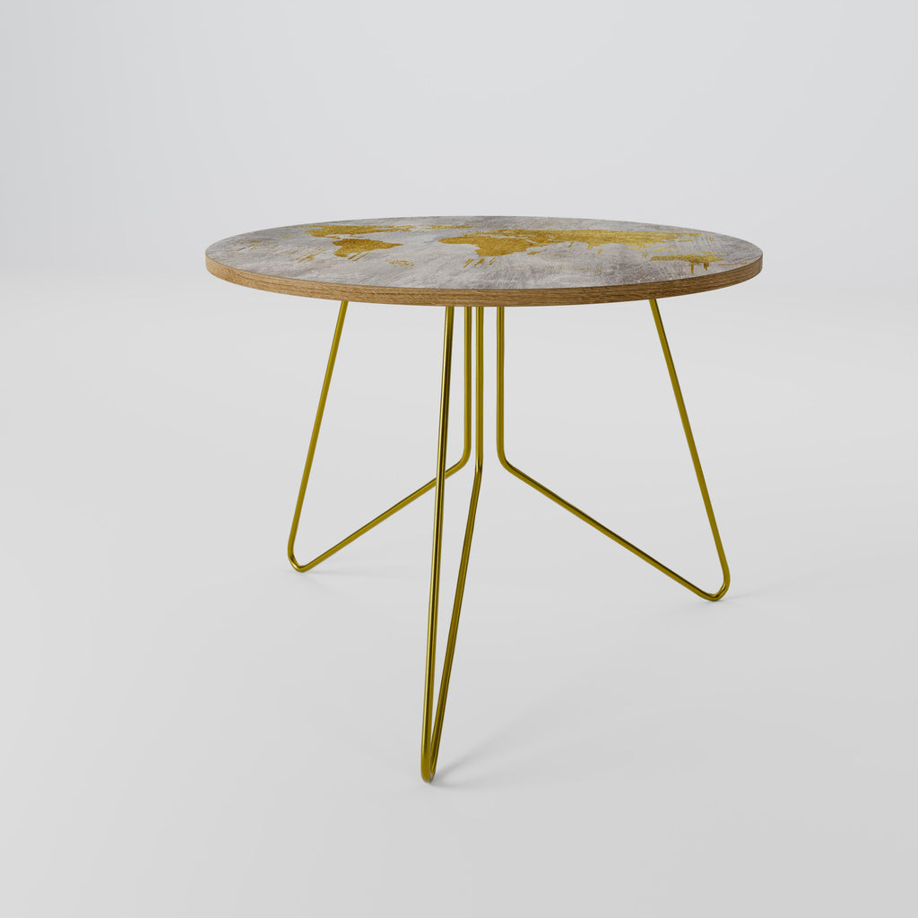 METALLIC WORLDVIEW MAP Coffee Table 69