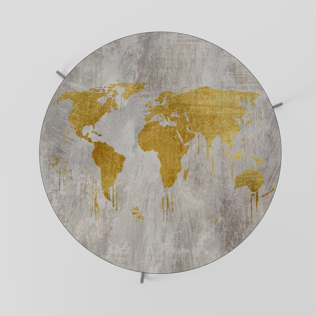METALLIC WORLDVIEW MAP Τραπεζάκι σαλονιού