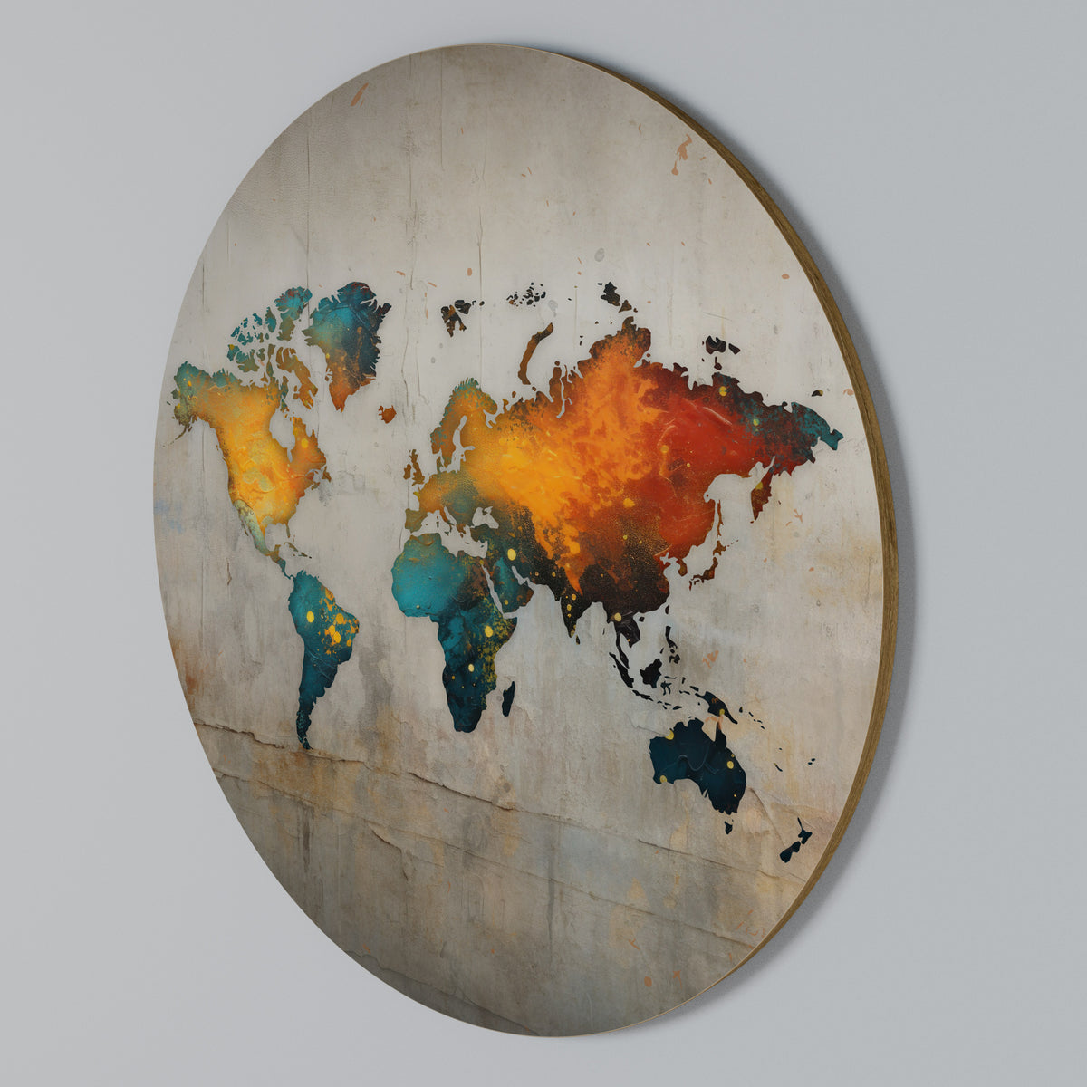 GLOBAL HUES EXPLORED Στρογγυλός πίνακας ζωγραφικής