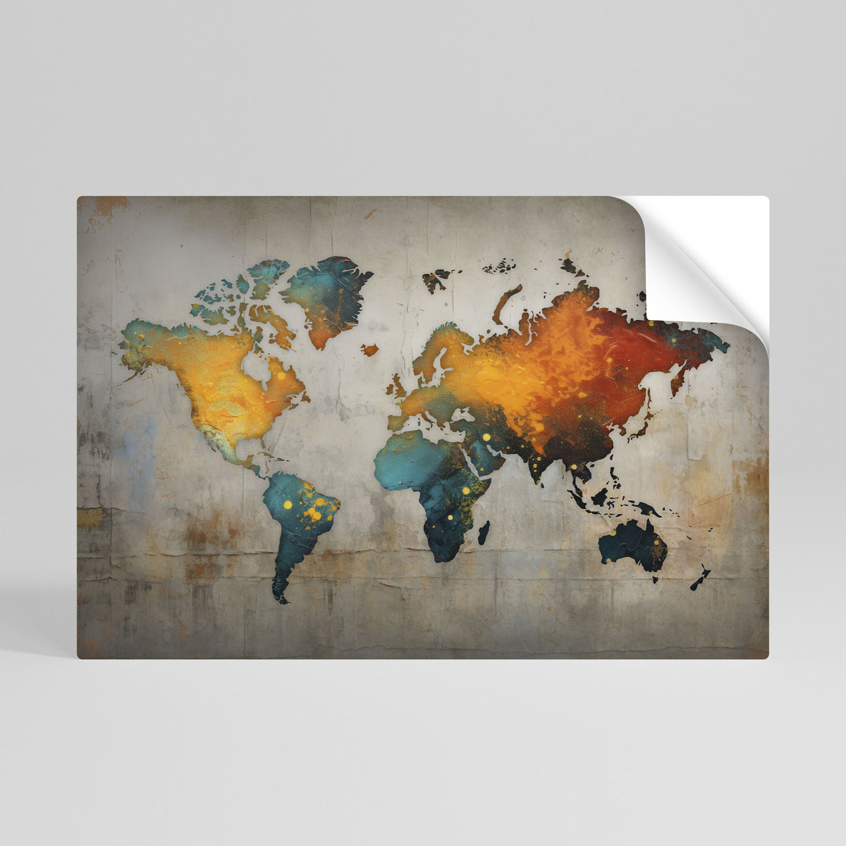 GLOBAL HUES EXPLORED Αυτοκόλλητη Αφίσα οριζόντια