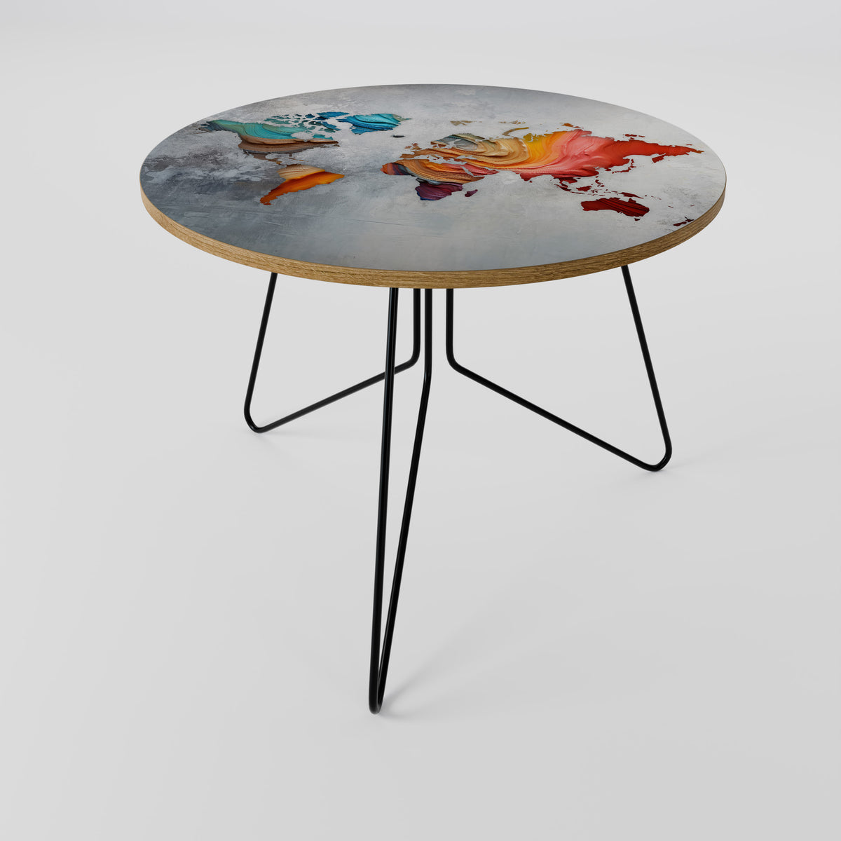 PAINTED CONTINENTS Τραπεζάκι σαλονιού