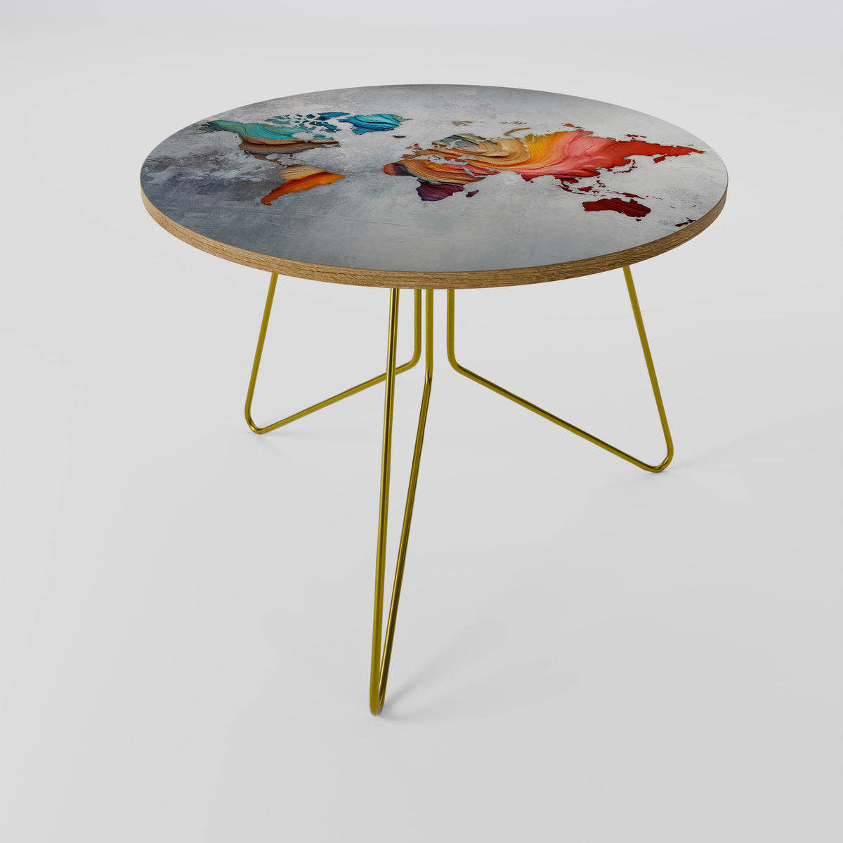 PAINTED CONTINENTS Τραπεζάκι σαλονιού