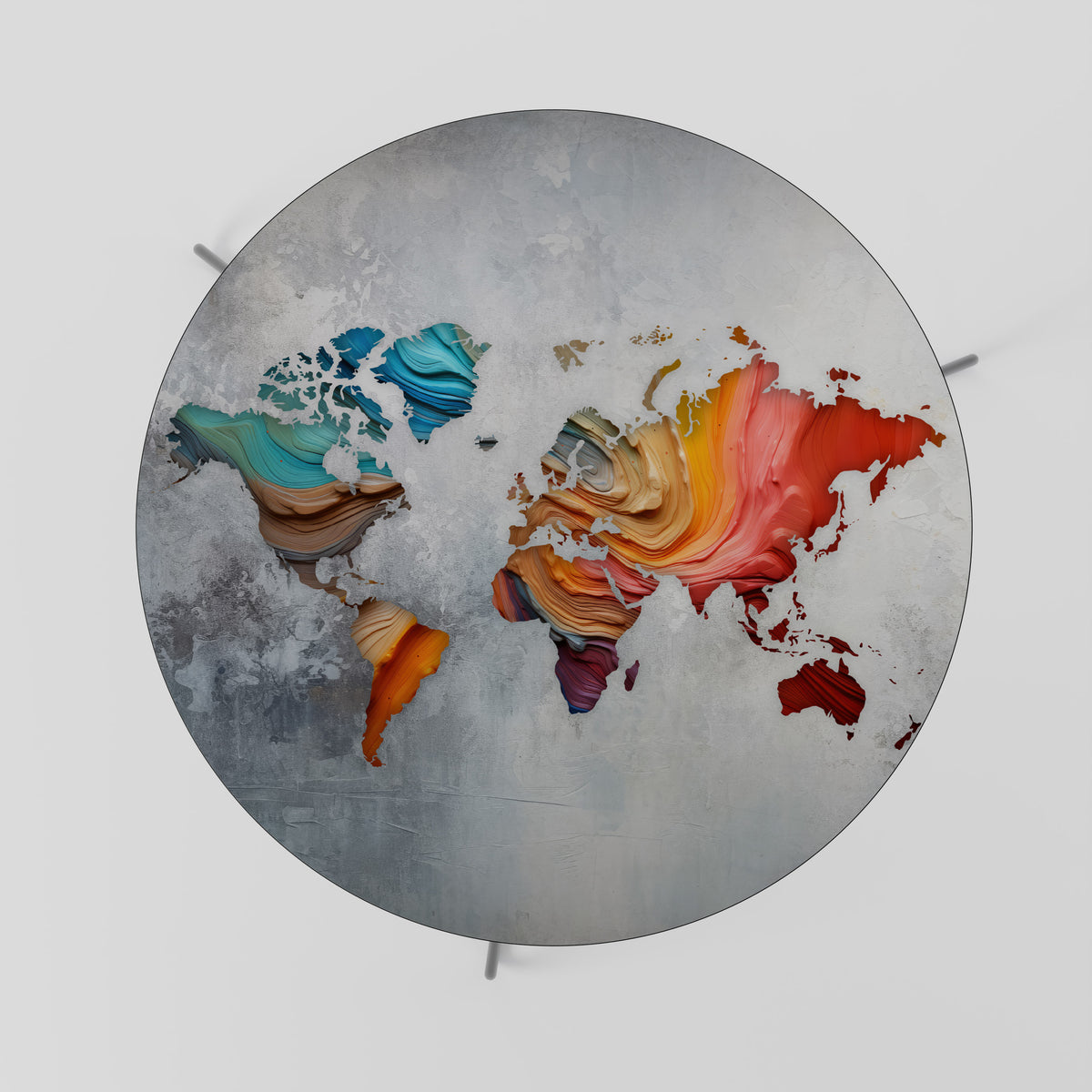 PAINTED CONTINENTS Τραπεζάκι σαλονιού
