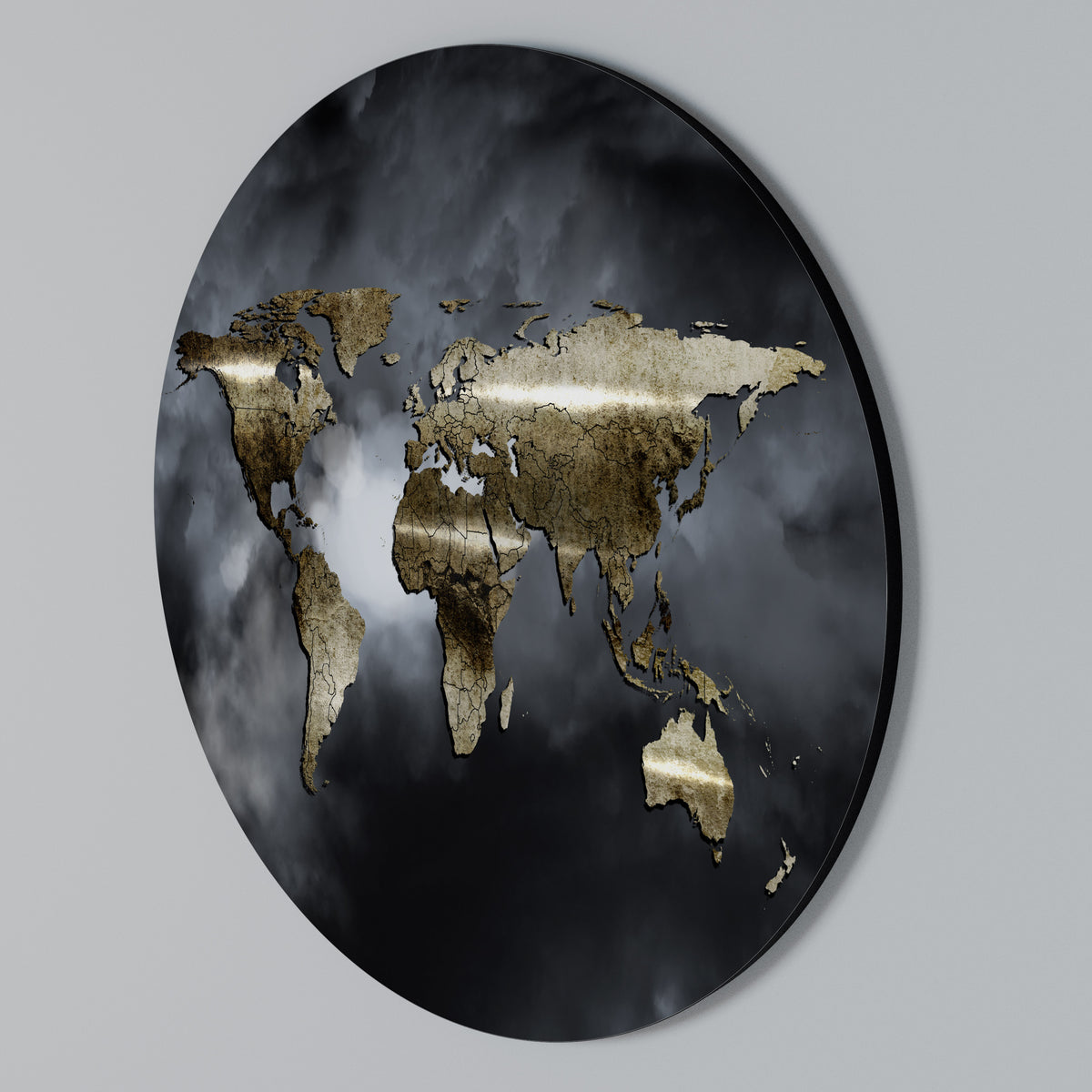 GOLDEN EARTH REVERIE Round Wall Art