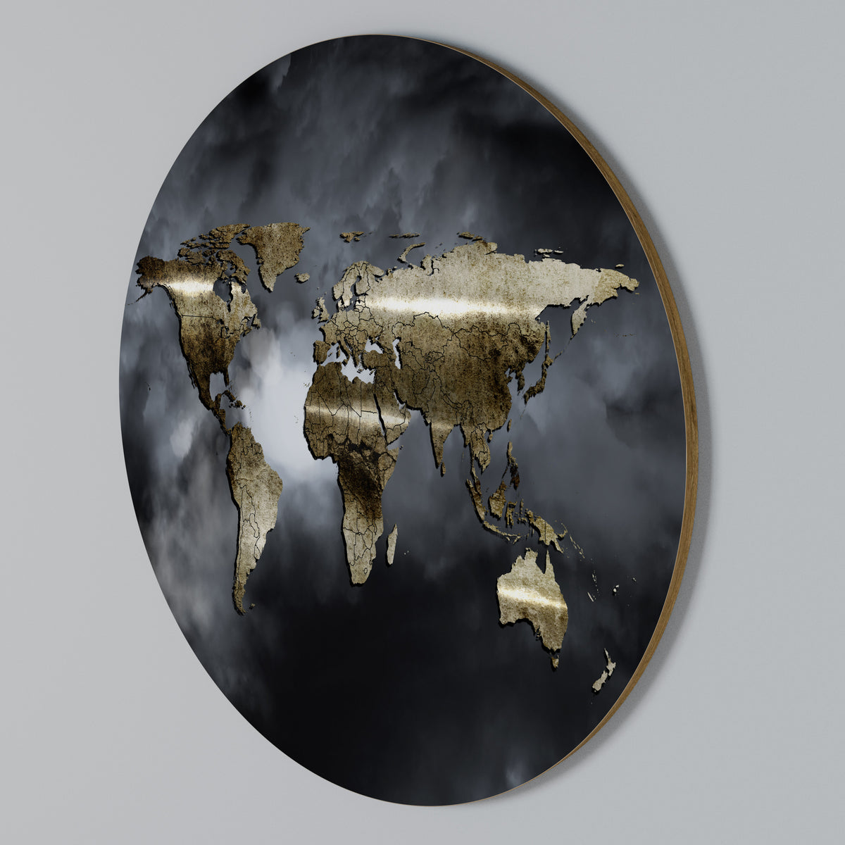 GOLDEN EARTH REVERIE Στρογγυλός πίνακας ζωγραφικής