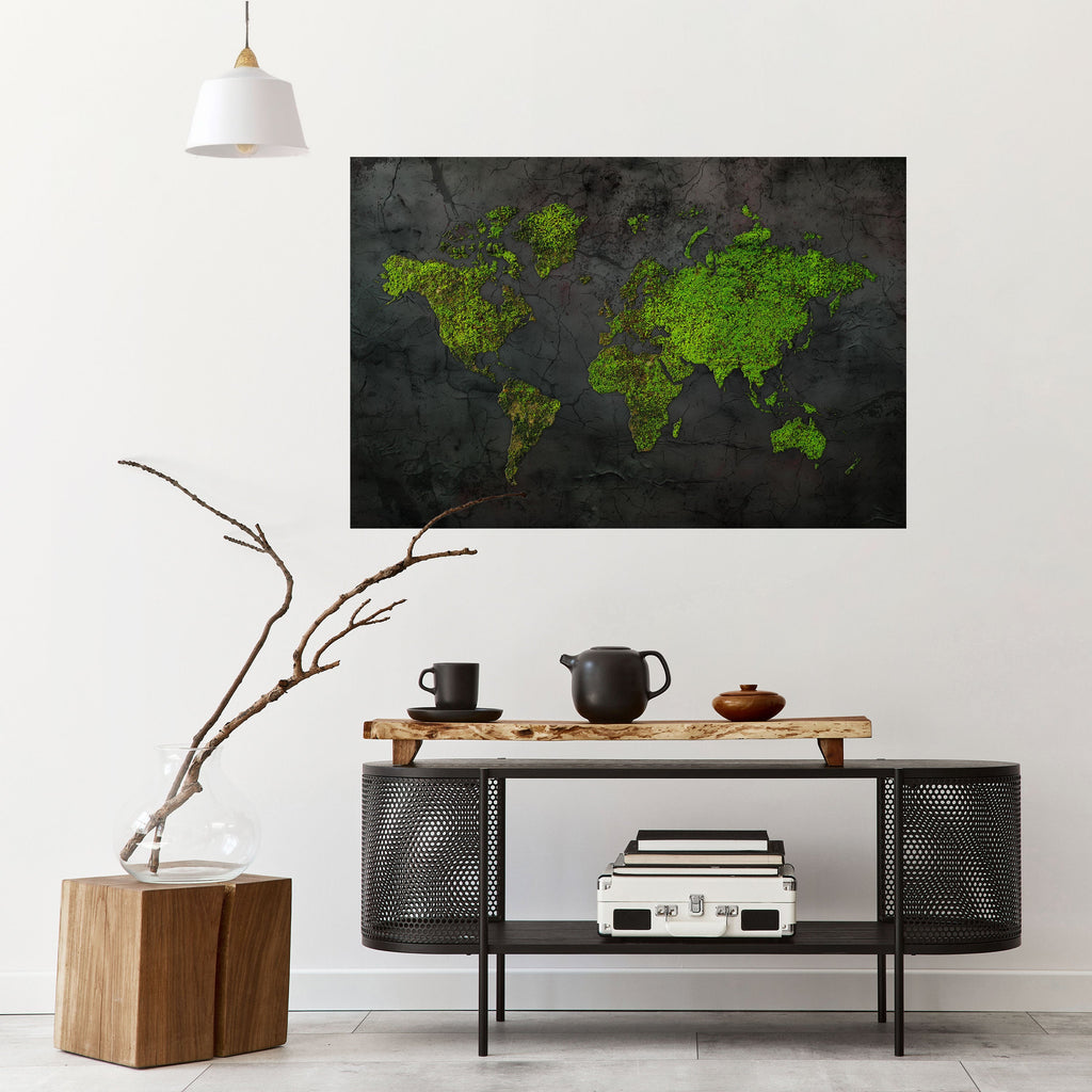 GREENER LANDS EMBRACED Peel and Stick Horizontal Poster