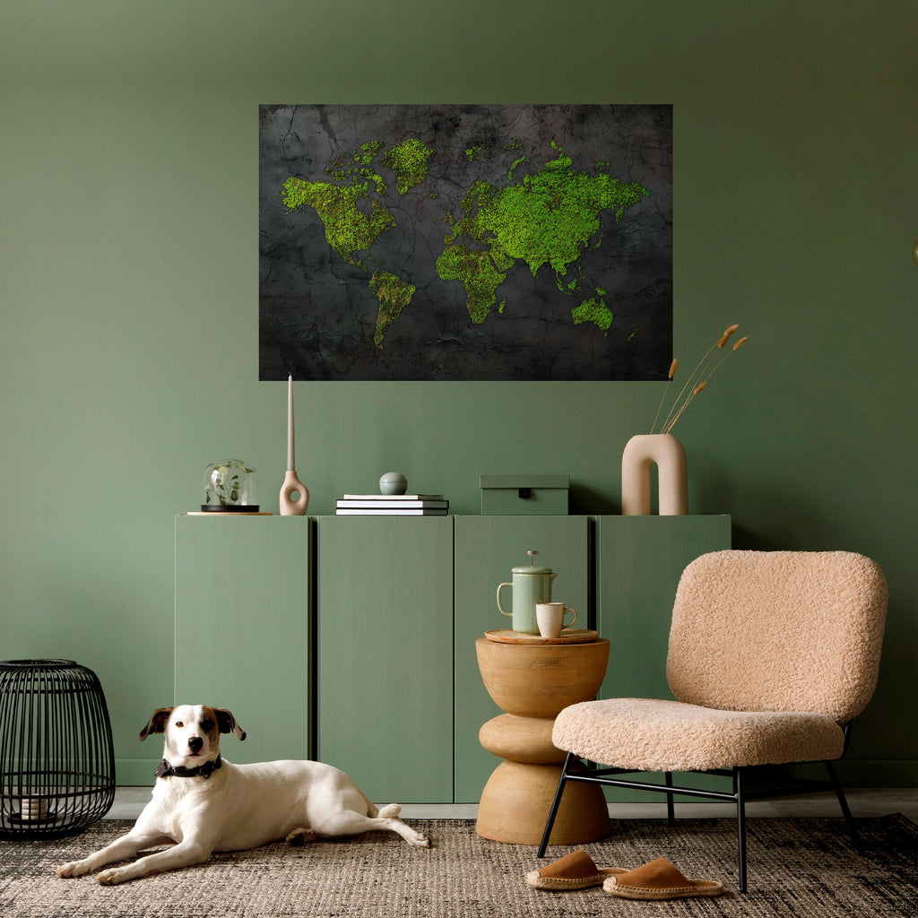 GREENER LANDS EMBRACED Peel and Stick Horizontal Poster