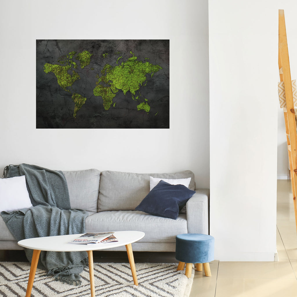 GREENER LANDS EMBRACED Peel and Stick Horizontal Poster