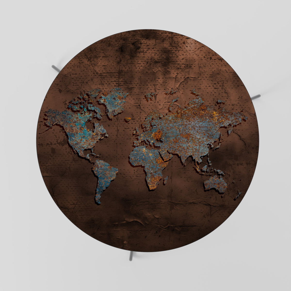 METALLIC MAP OF MEMORIES Τραπεζάκι σαλονιού