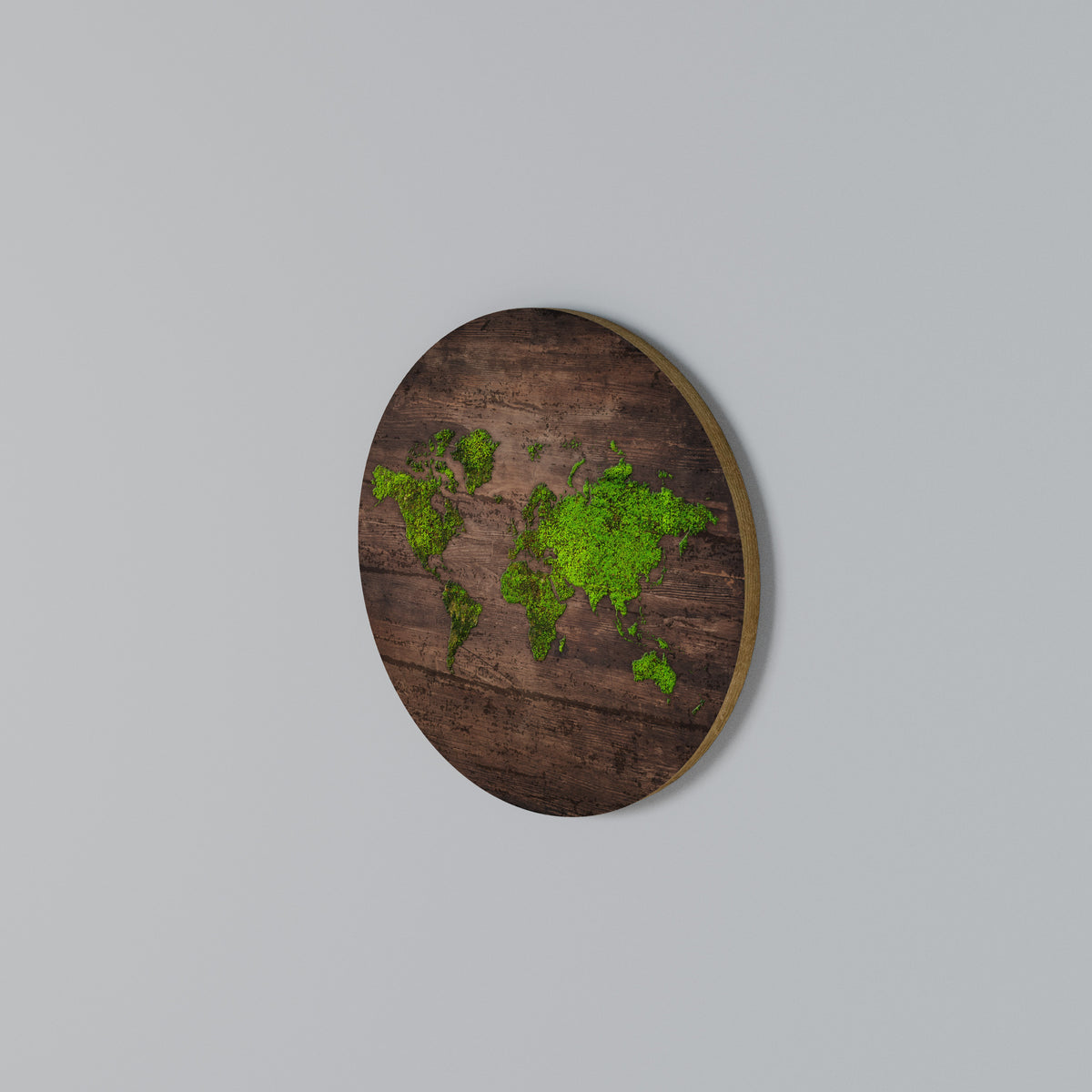 GREEN EARTH VISION Round Wall Art