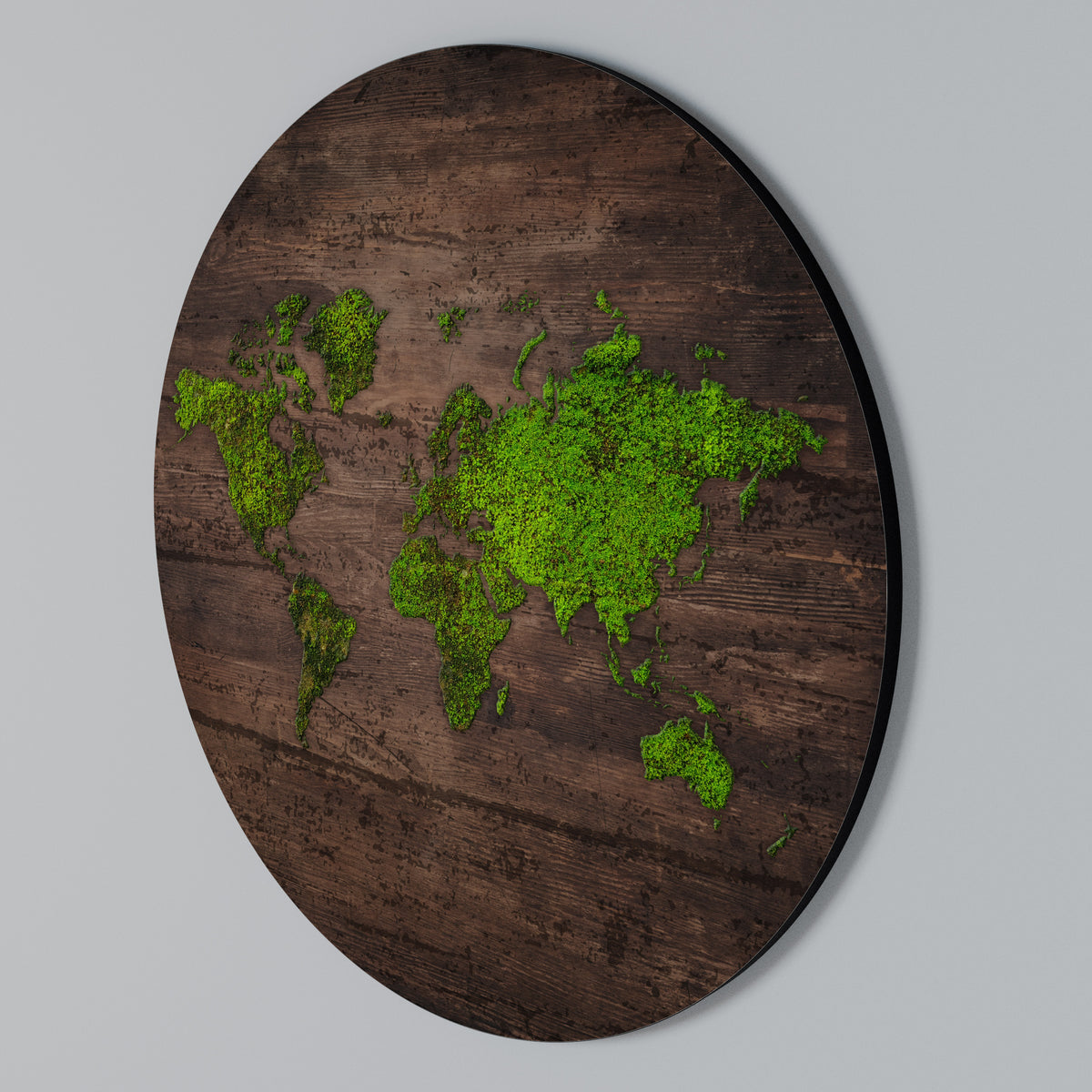 GREEN EARTH VISION Στρογγυλός πίνακας ζωγραφικής
