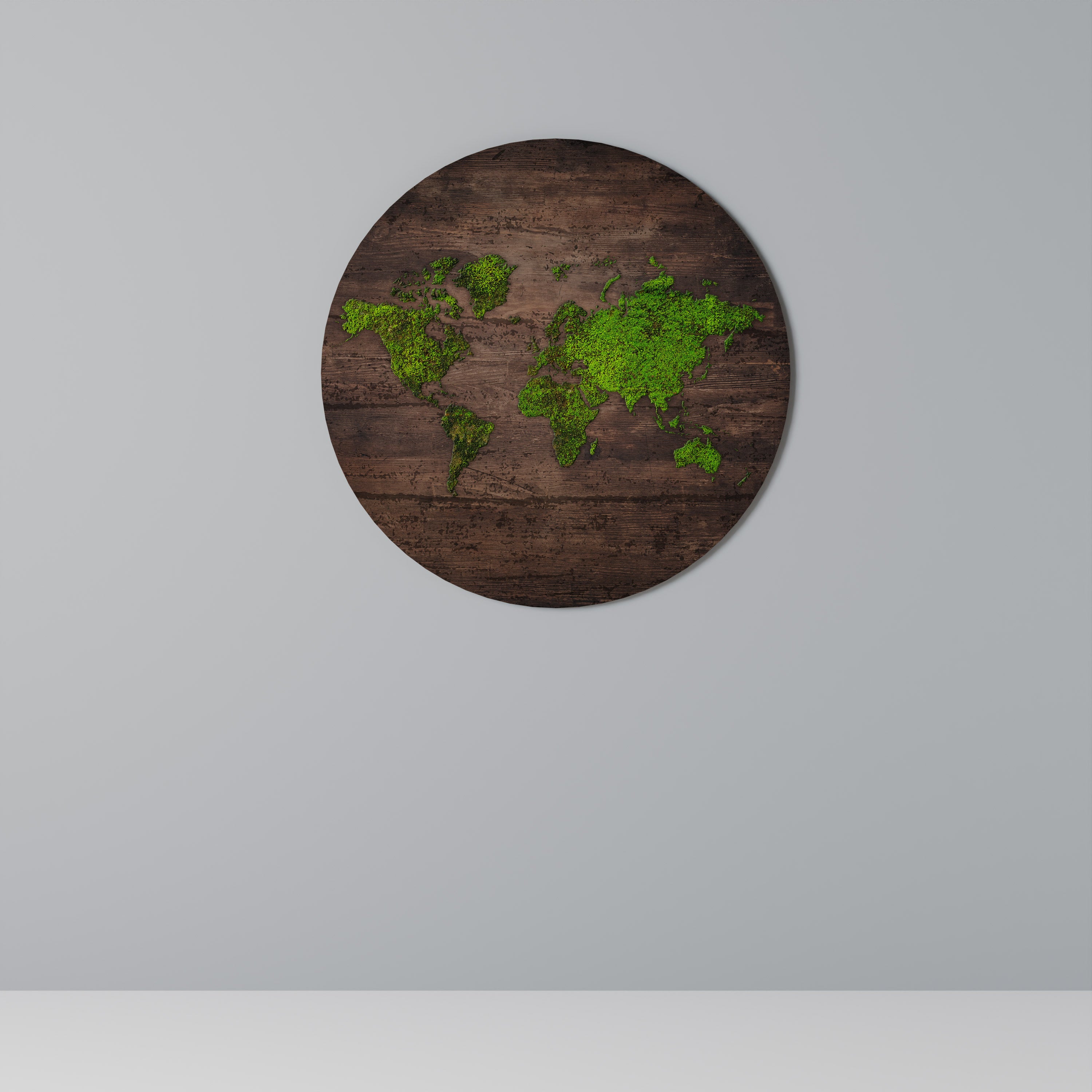 Στρογγυλή Τέχνη Τοίχου GREEN EARTH VISION