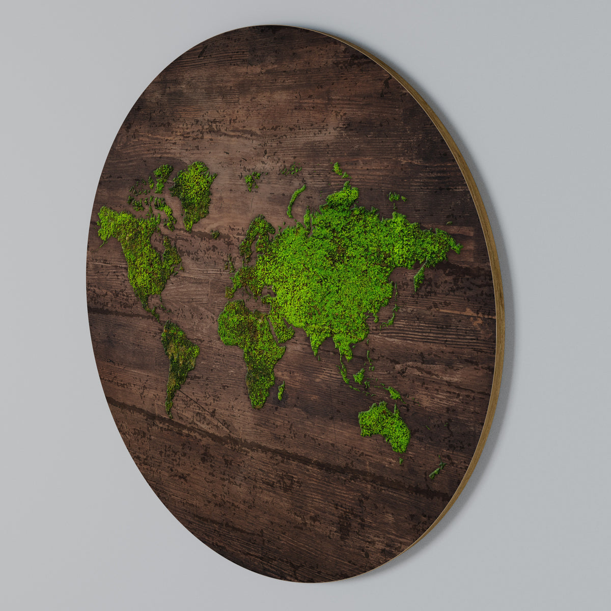GREEN EARTH VISION Round Wall Art