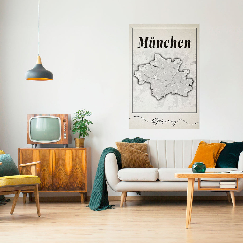 MONOCHROME MÜNCHEN Αφίσα με κολλητική ταινία