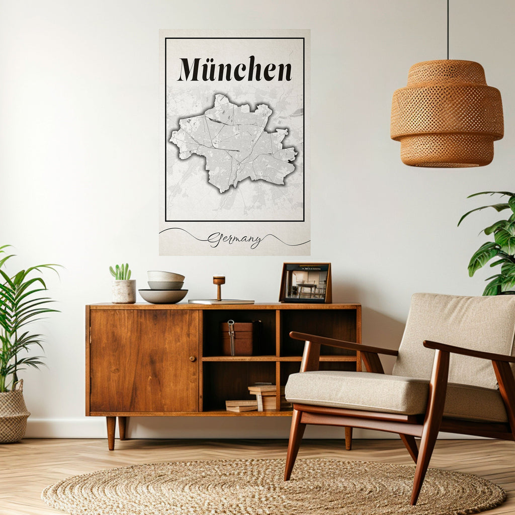 MONOCHROME MÜNCHEN Αφίσα με κολλητική ταινία