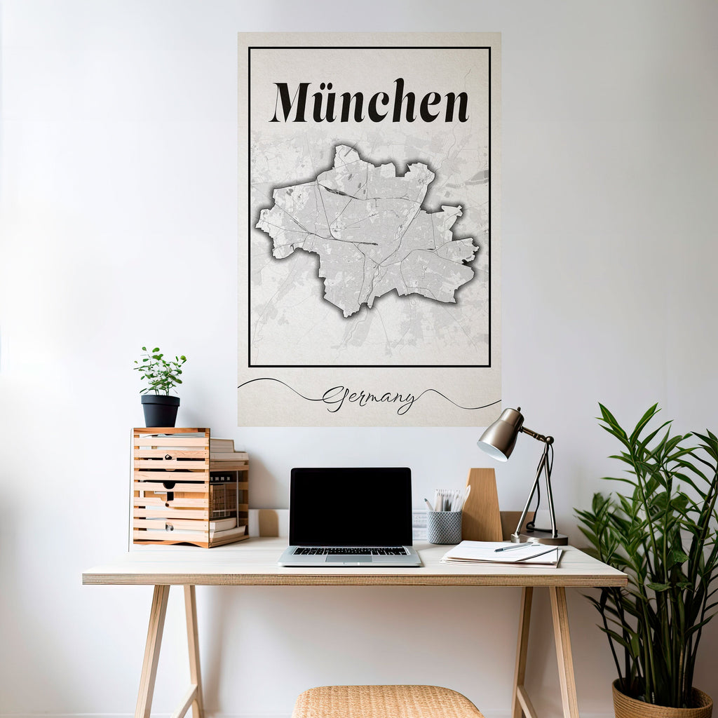 MONOCHROME MÜNCHEN Αφίσα με κολλητική ταινία
