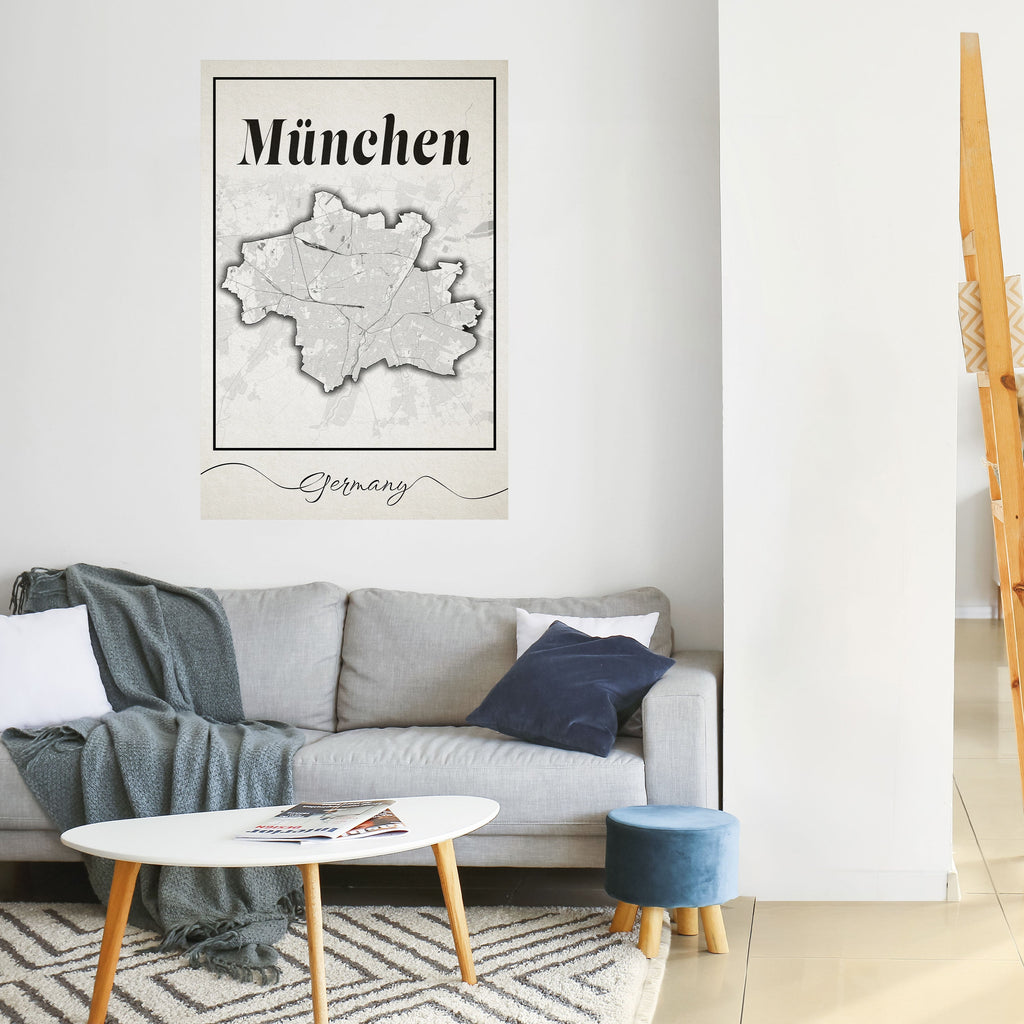 MONOCHROME MÜNCHEN Αφίσα με κολλητική ταινία
