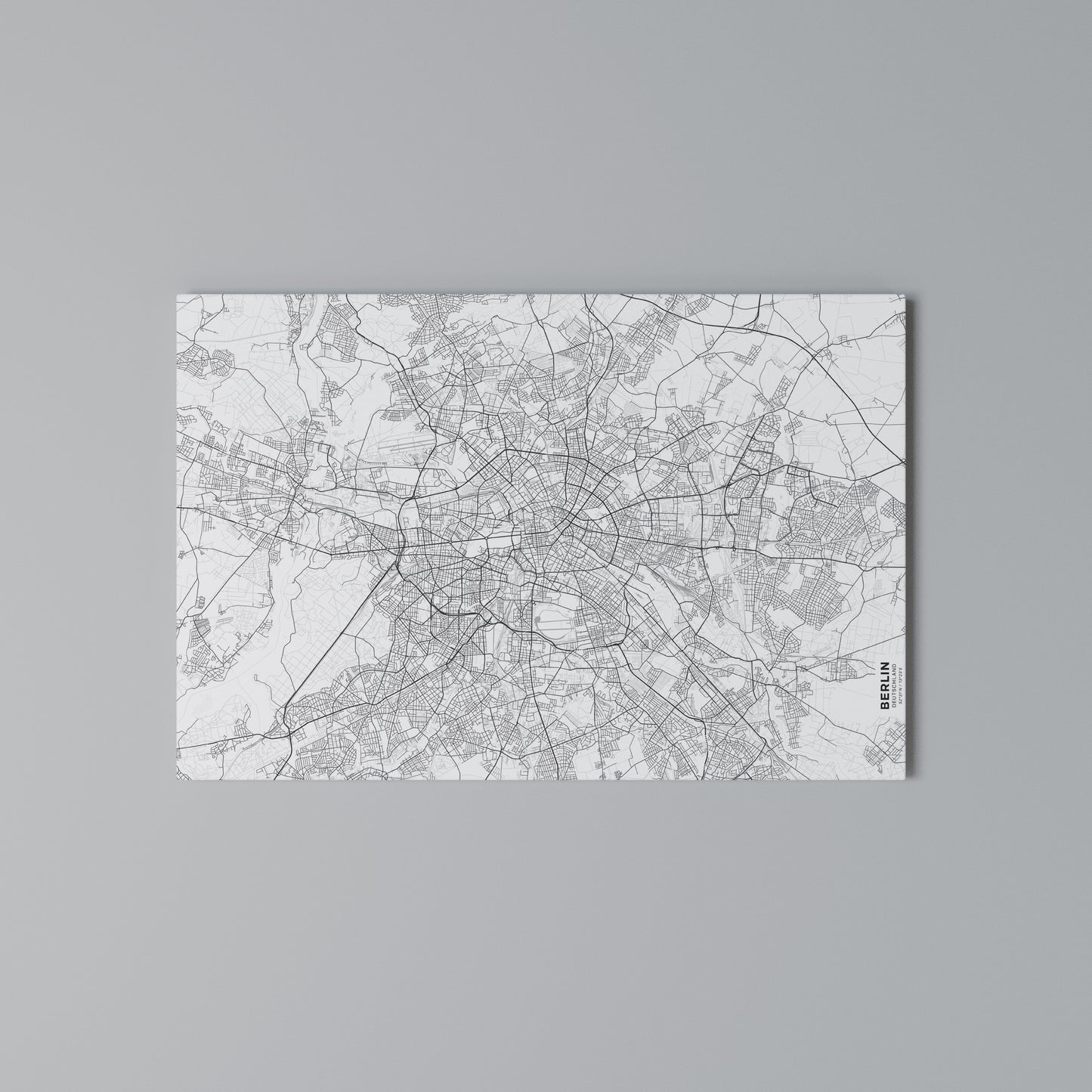 BERLIN PLAN Horizontal Canvas Print