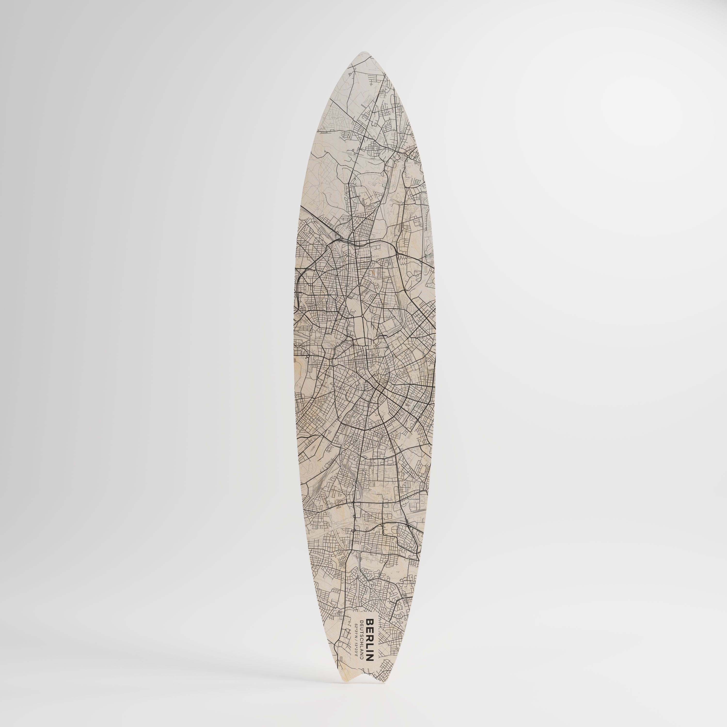 BERLIN PLAN Surfboard Decorative Panel