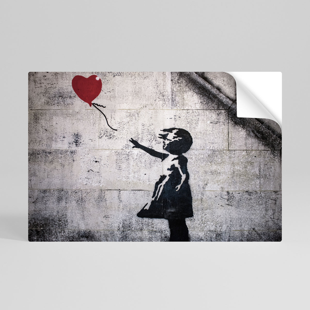 BALLON GIRL (BANKSY) Αυτοκόλλητη Αφίσα οριζόντια