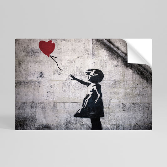 BALLON GIRL (BANKSY) Αυτοκόλλητη Αφίσα οριζόντια