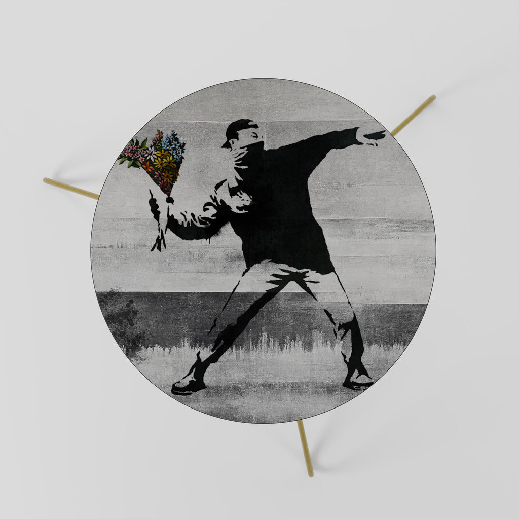 Τραπεζάκι Σαλονιού FLOWER BOMBER (BANKSY) 60