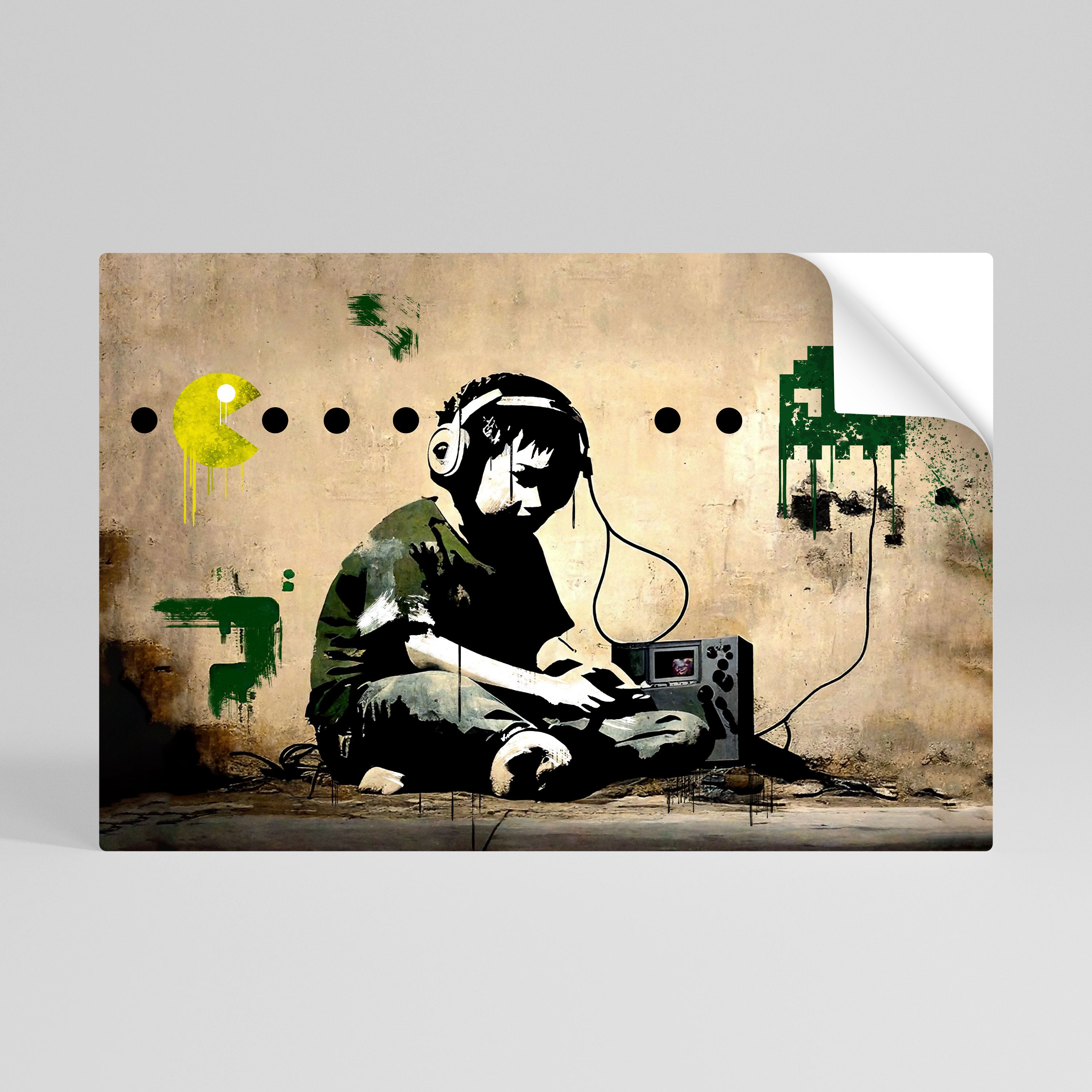 VIRTUAL RETRO REVIVAL Peel and Stick Horizontal Poster