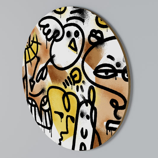 URBAN CANVAS Round Wall Art