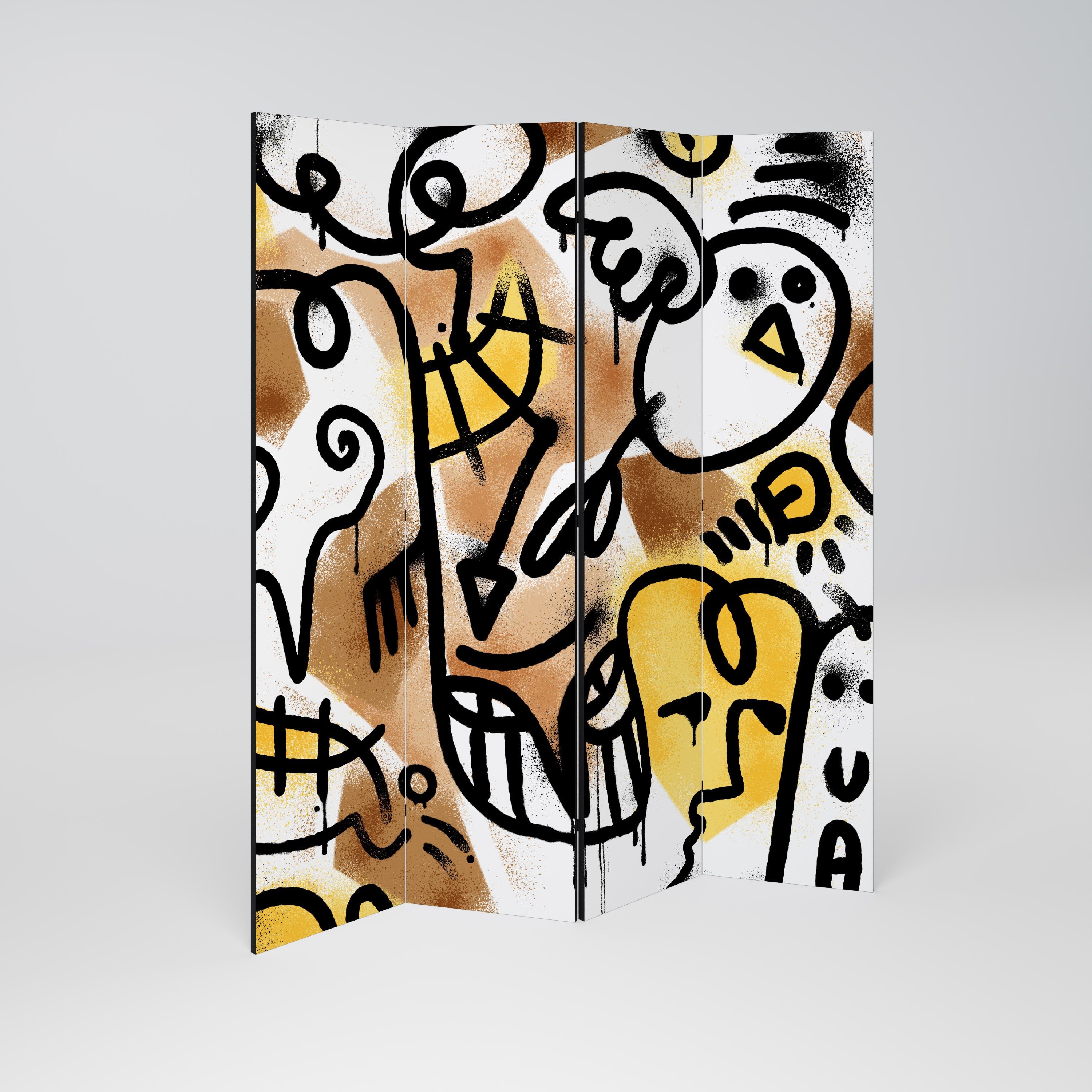URBAN CANVAS Παραβάν με 4 πάνελ