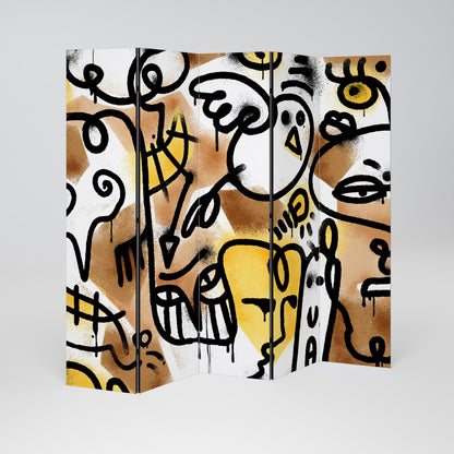URBAN CANVAS 5-Panel Room Divider