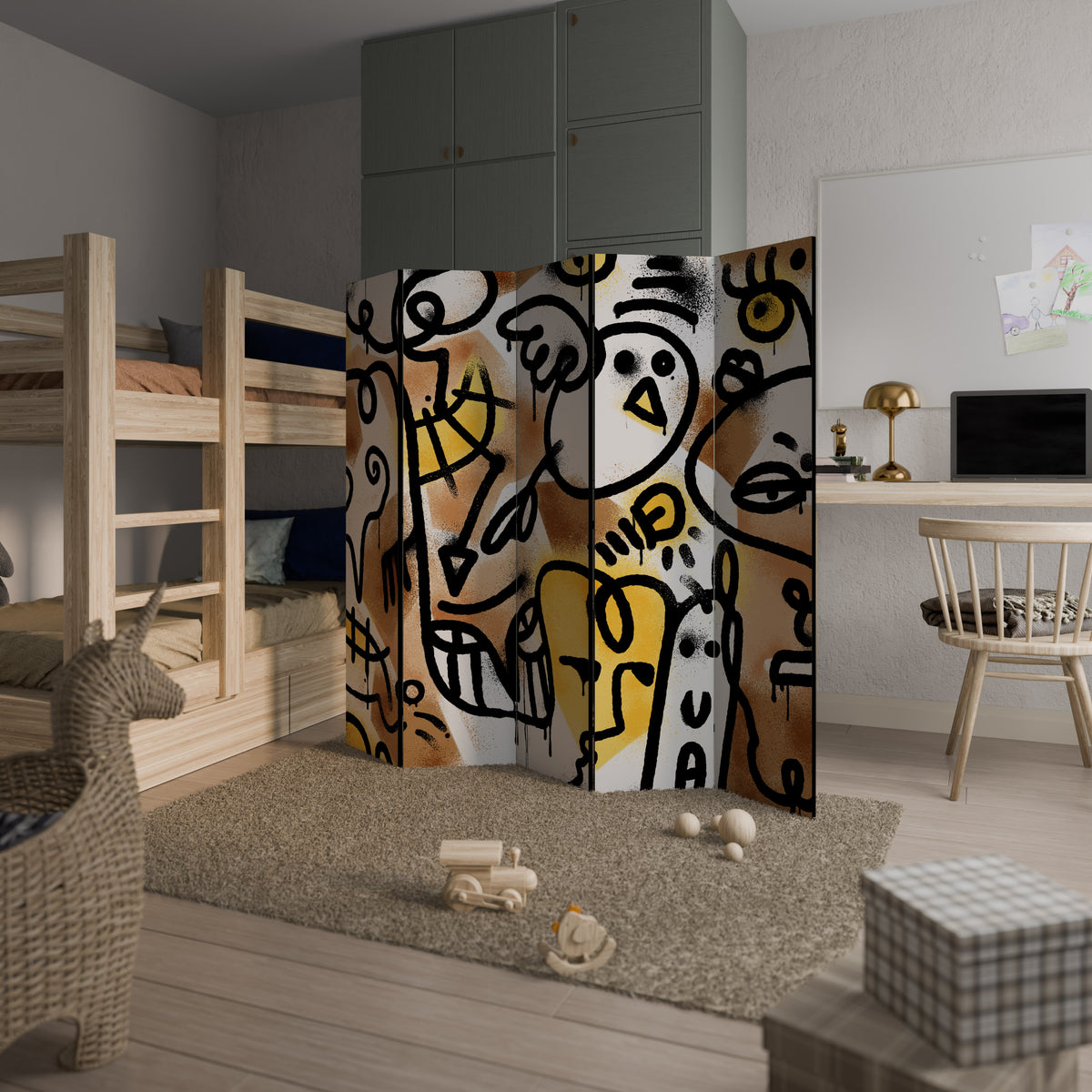 URBAN CANVAS Παραβάν με 5 πάνελ