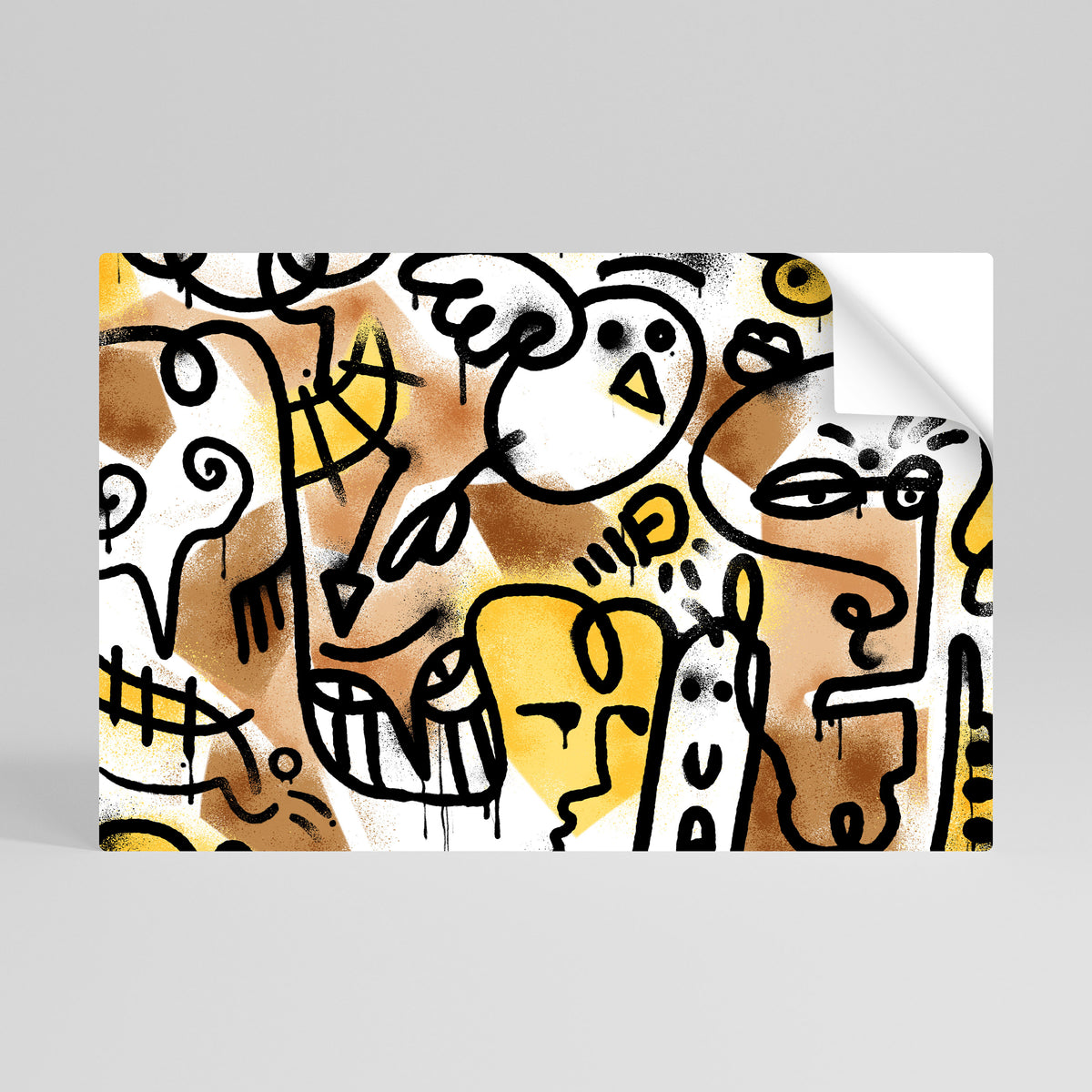 URBAN CANVAS Αυτοκόλλητη Αφίσα οριζόντια