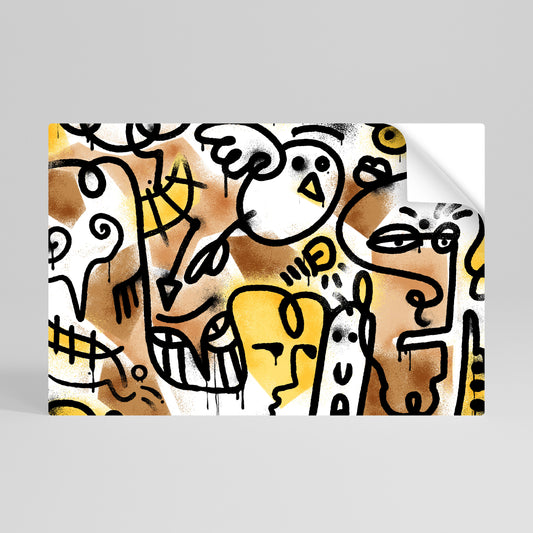 URBAN CANVAS Αυτοκόλλητη Αφίσα οριζόντια