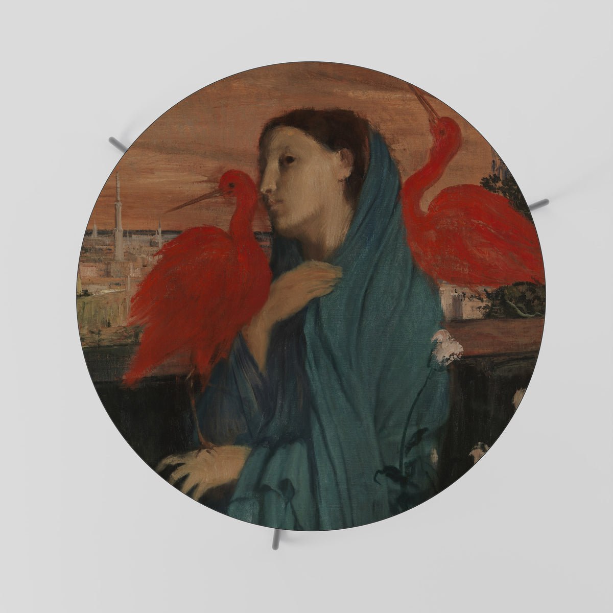 YOUNG WOMAN WITH IBIS Τραπεζάκι σαλονιού