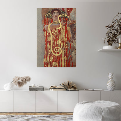 HYGIEIA BY KLIMT Vertical Canvas Print