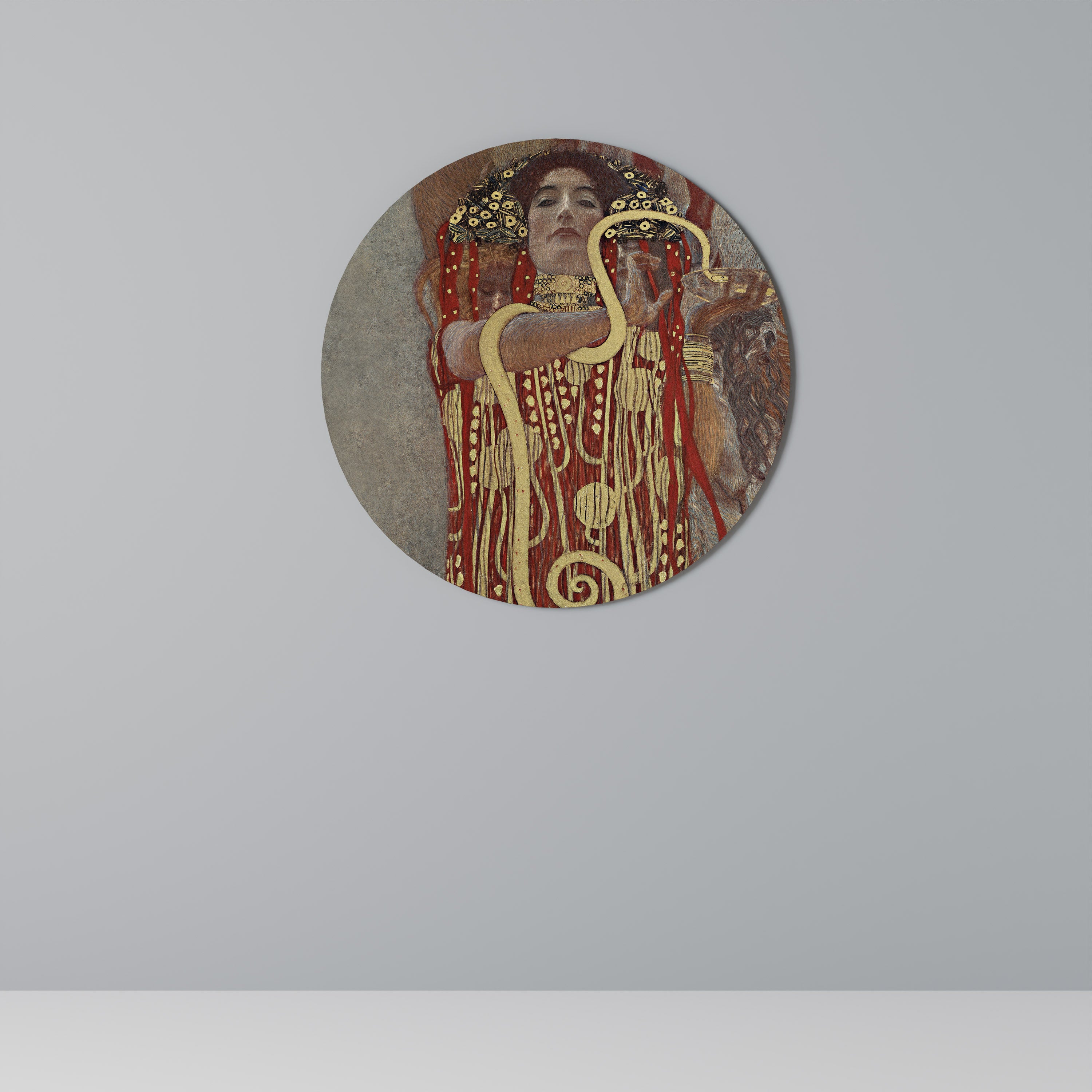 ΥΓΕΙΑ ΑΠΟ ΤΗΝ KLIMT Στρογγυλή Τέχνη Τοίχου