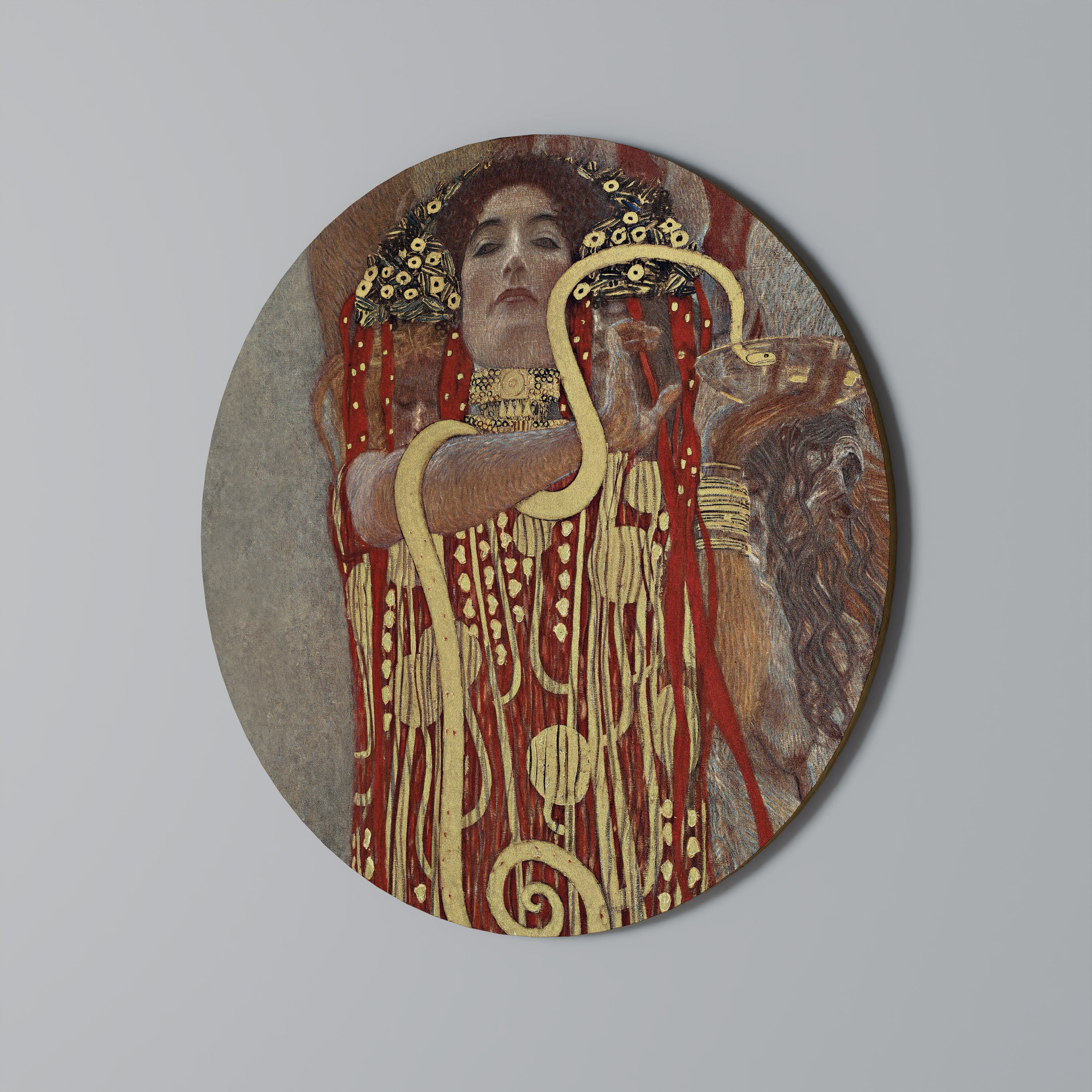 ΥΓΕΙΑ ΑΠΟ ΤΗΝ KLIMT Στρογγυλή Τέχνη Τοίχου