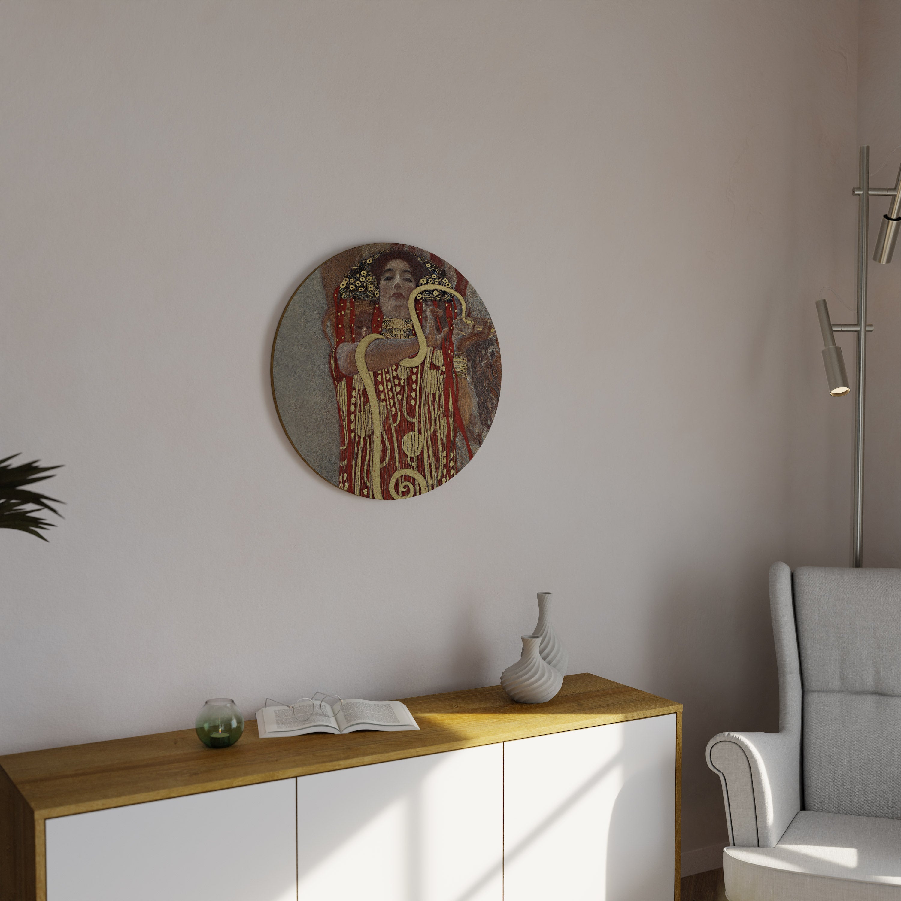 ΥΓΕΙΑ ΑΠΟ ΤΗΝ KLIMT Στρογγυλή Τέχνη Τοίχου