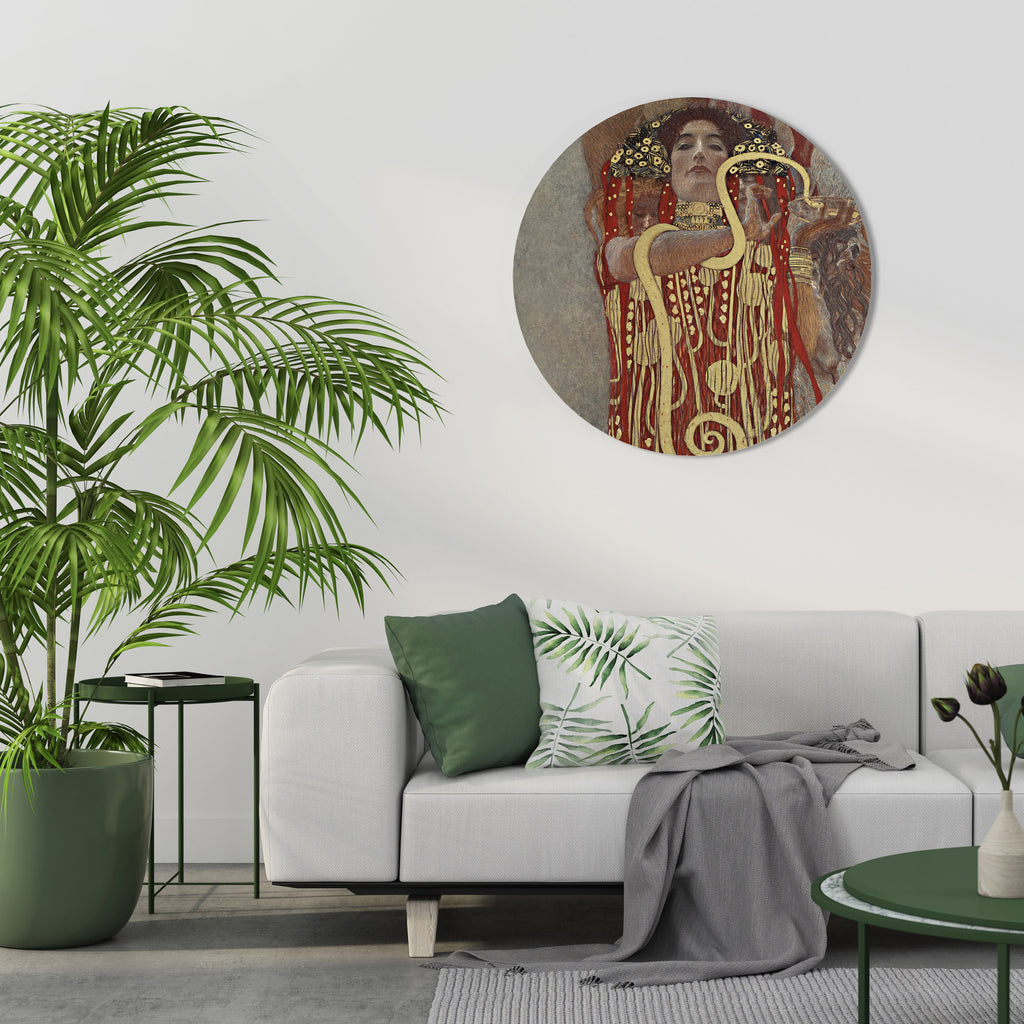 ΥΓΕΙΑ ΑΠΟ ΤΗΝ KLIMT Στρογγυλή Τέχνη Τοίχου