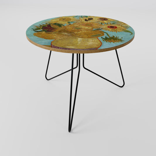 VASE WITH TWELVE SUNFLOWERS Coffee Table