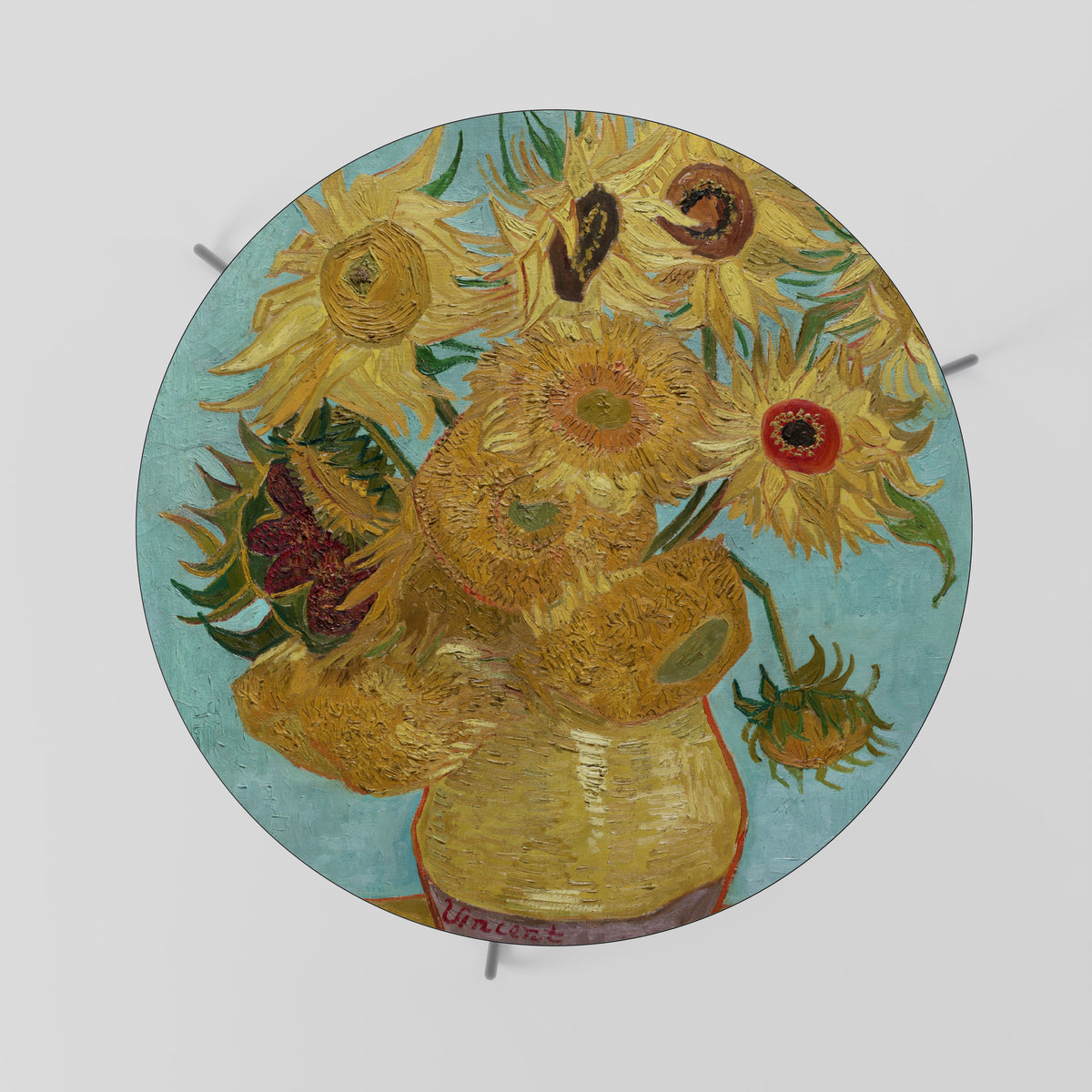 VASE WITH TWELVE SUNFLOWERS Τραπεζάκι σαλονιού