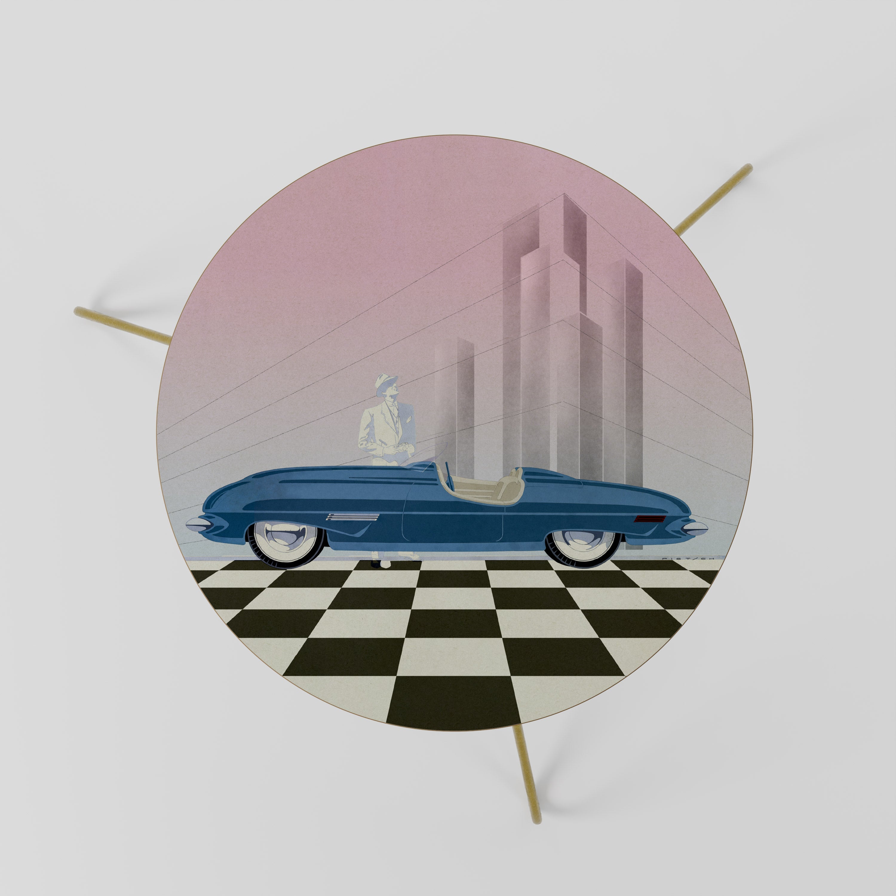 Τραπεζάκι σαλονιού BLUE ROADSTER 60