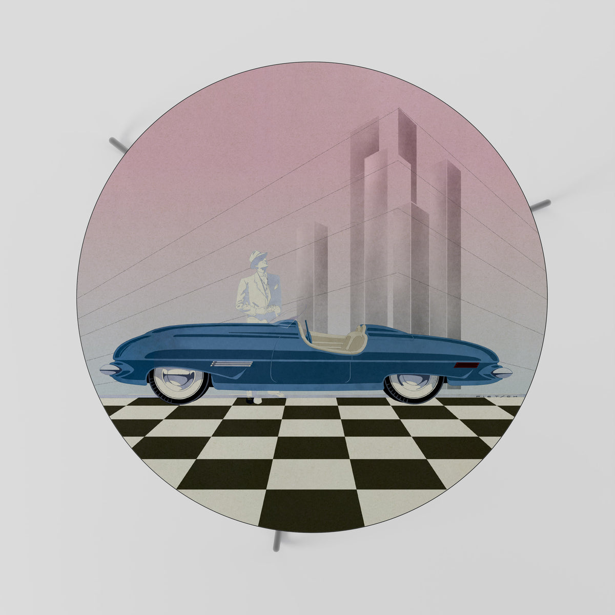 BLUE ROADSTER Τραπεζάκι σαλονιού