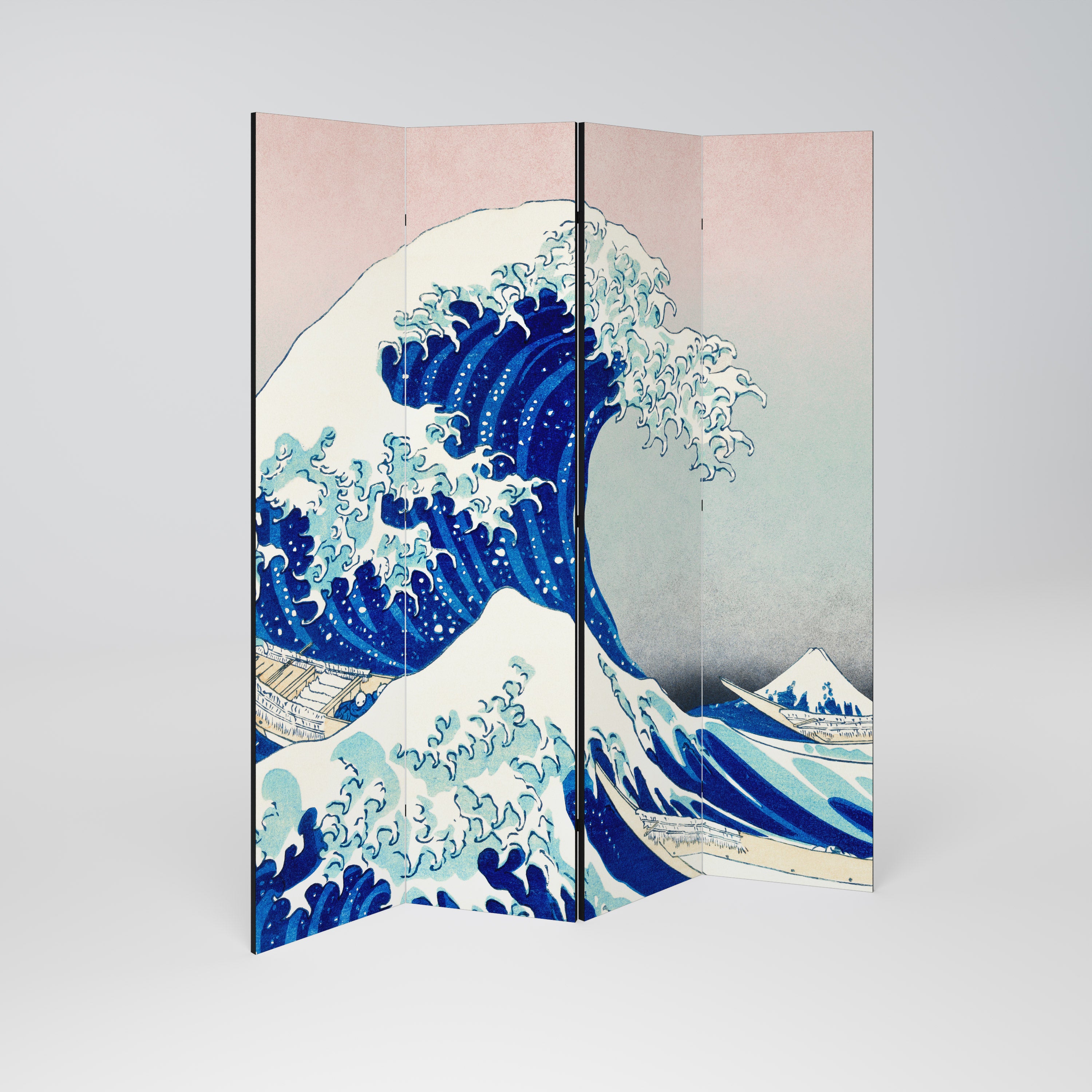 THE GREAT WAVE Παραβάν με 4 πάνελ