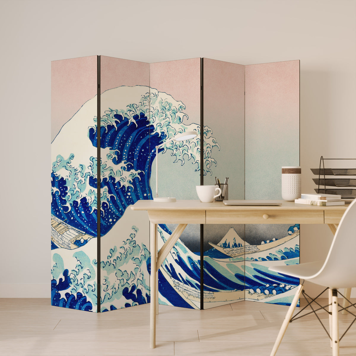 THE GREAT WAVE Παραβάν με 5 πάνελ