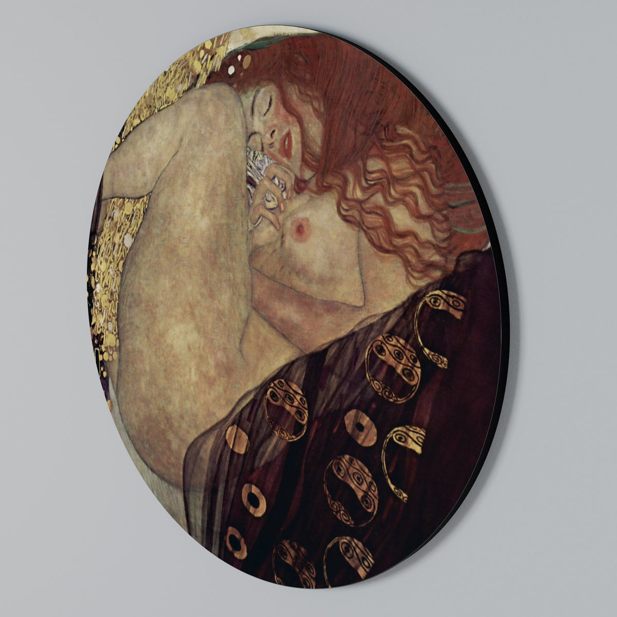 DANAE BY KLIMT Round Wall Art