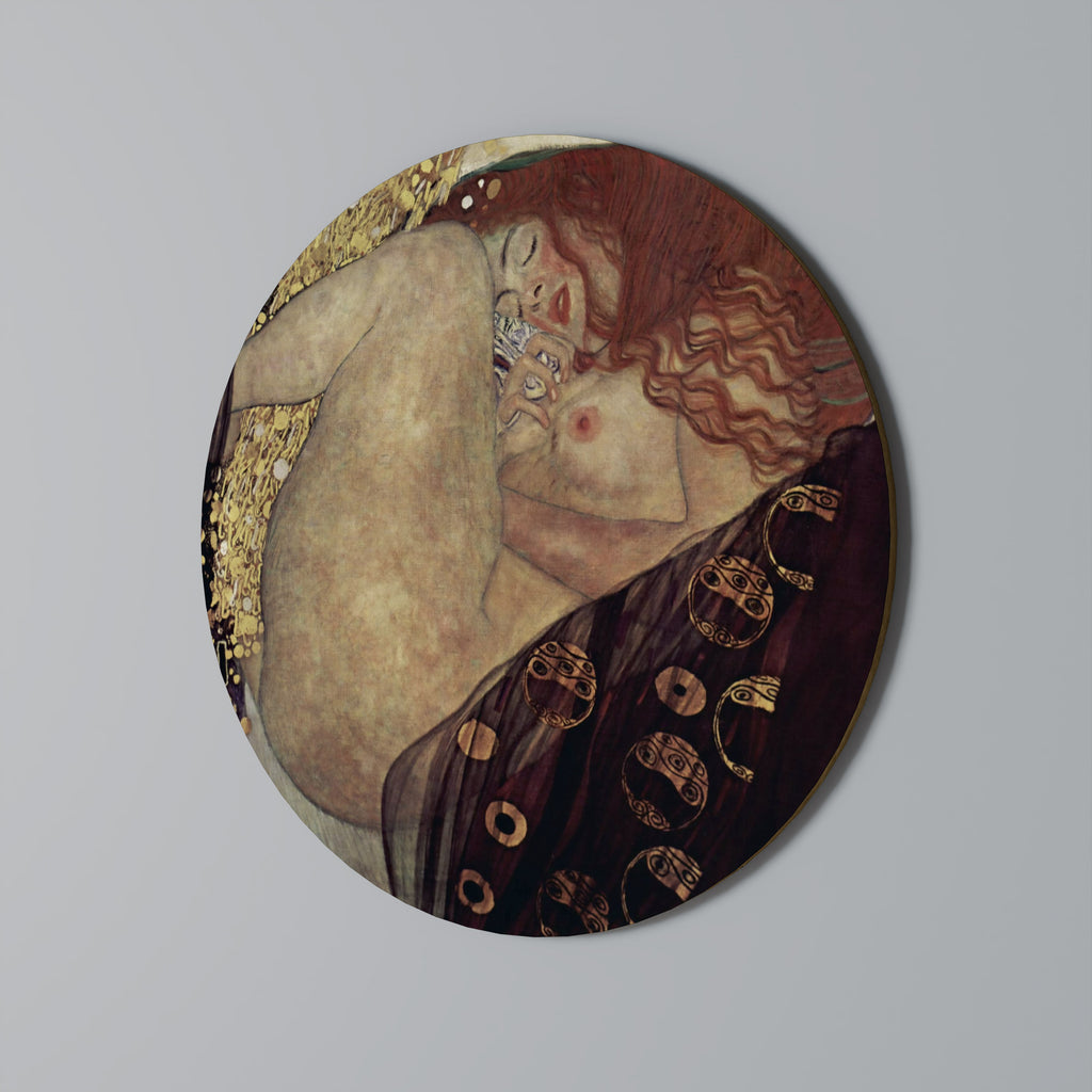 ΔΑΝΑΗ ΑΠΟ ΤΟΝ KLIMT Στρογγυλή Τέχνη Τοίχου