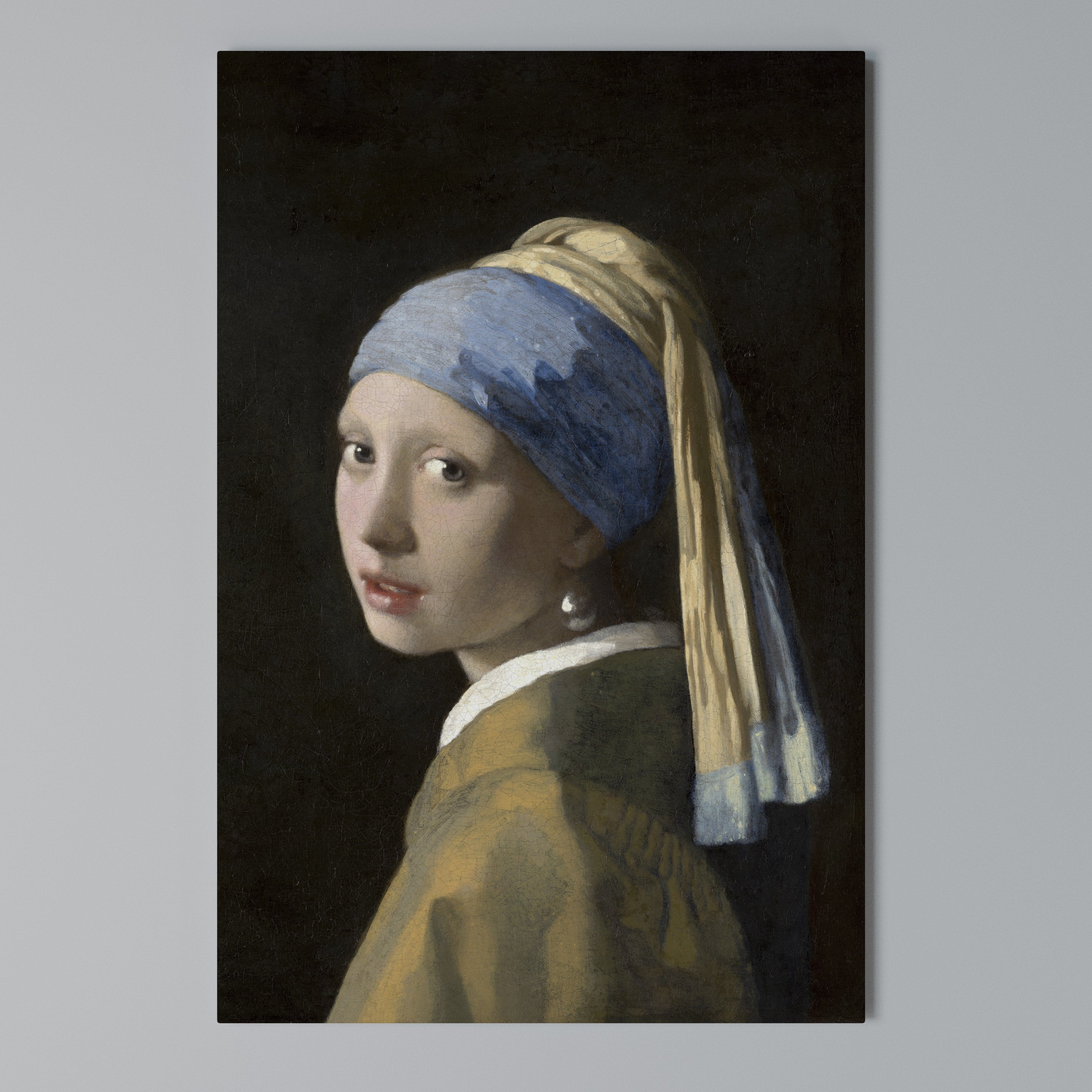 GIRL WITH A PEARL EARING Κατακόρυφος Πίνακας σε Καμβά